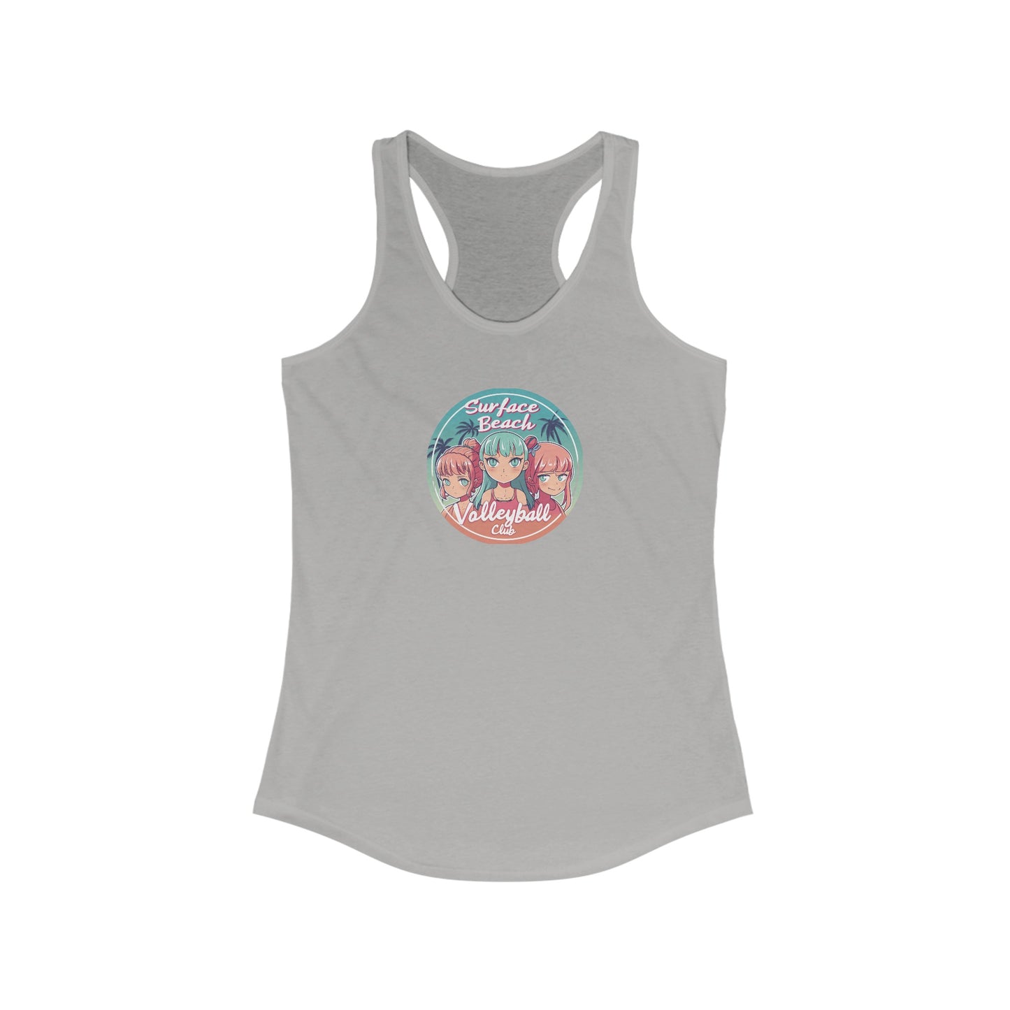 Kawaii Style Icon Surface Beach Volleyball Racerback Tank