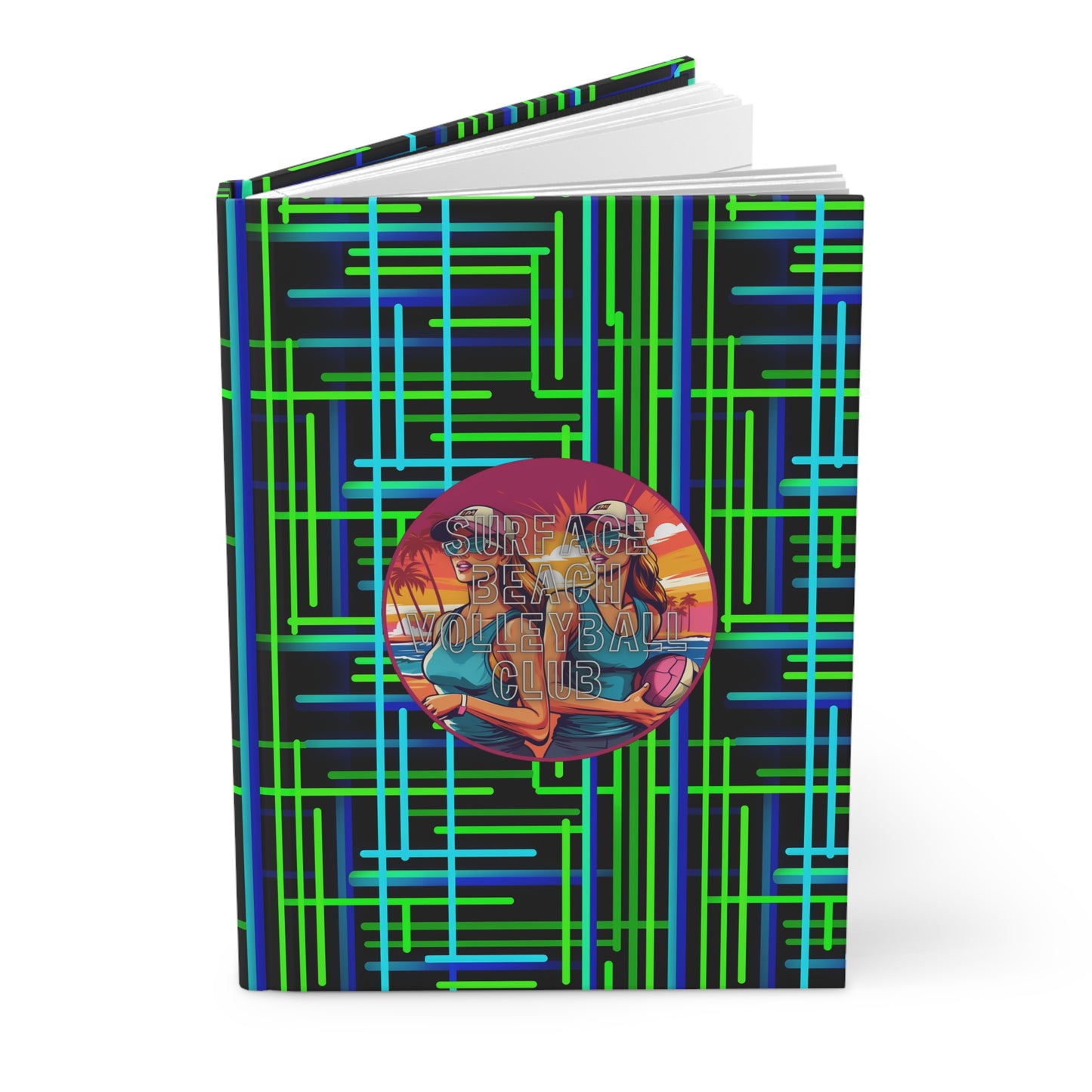 Surface Beach Volleyball Club Reflection Hardcover Journal Matte