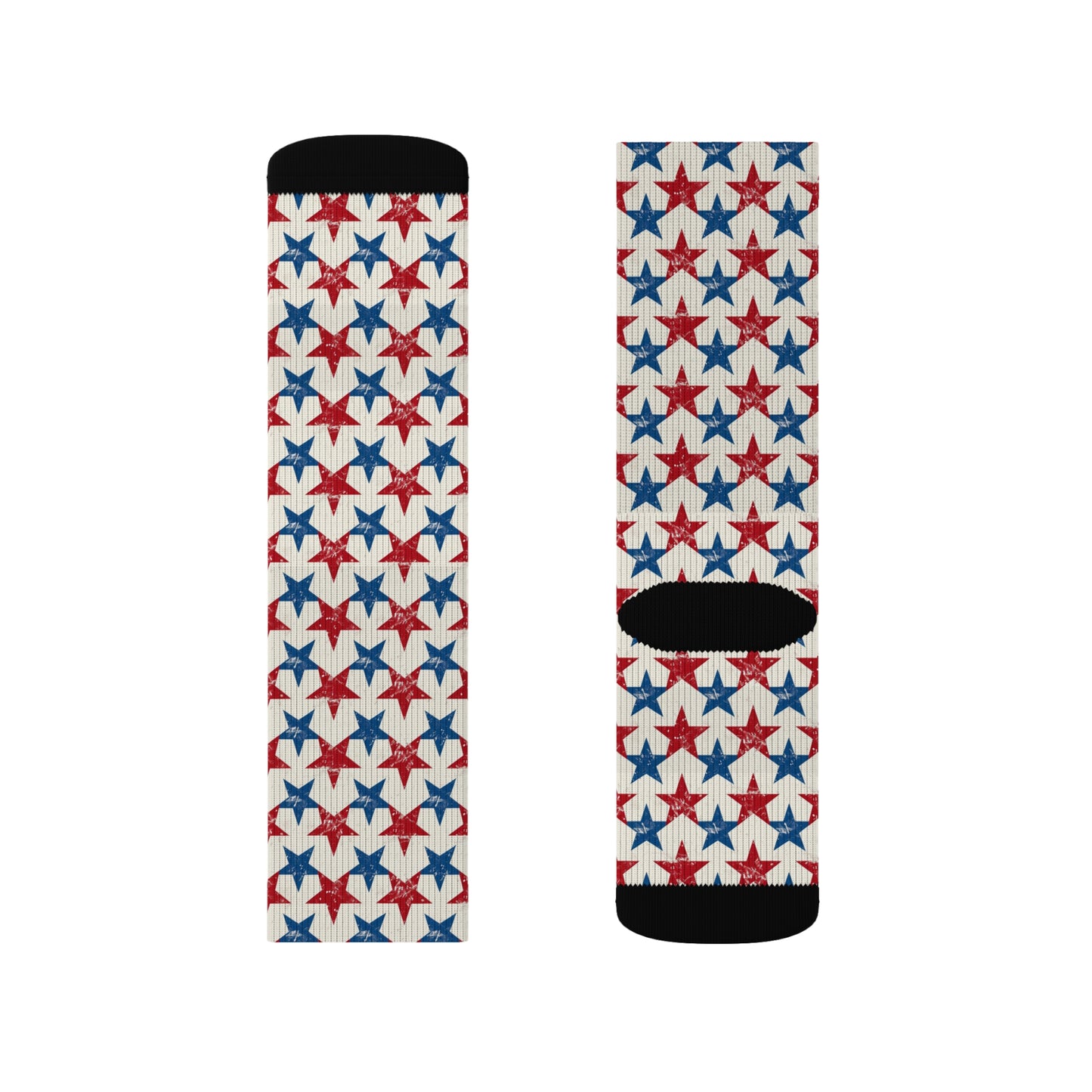 Stars Moda Urbano Breatheable Moisture Wicking Performance Printed Fashion Sublimation Socks