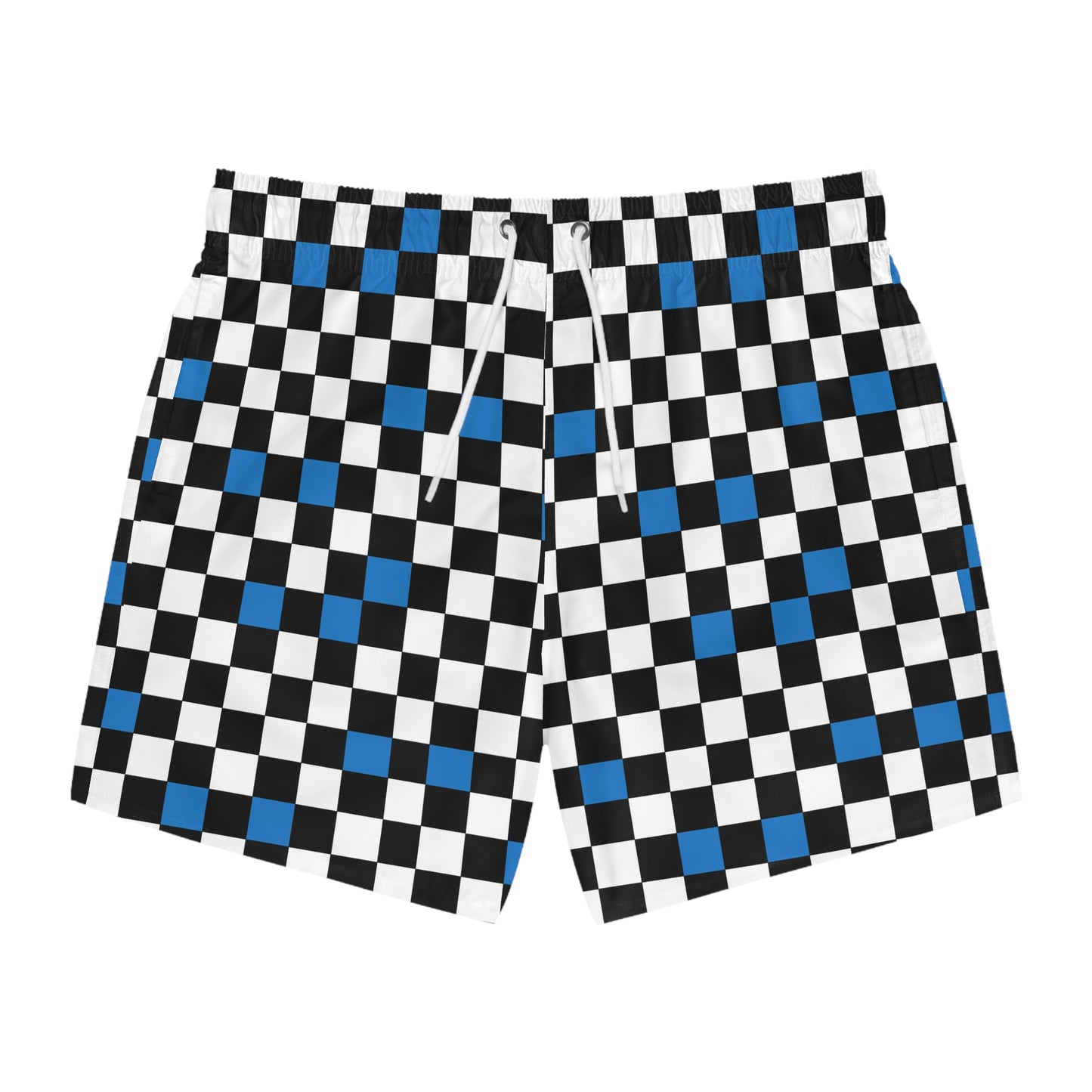 M1 Volleyball Club Checkerboard Modern Swim Trunks