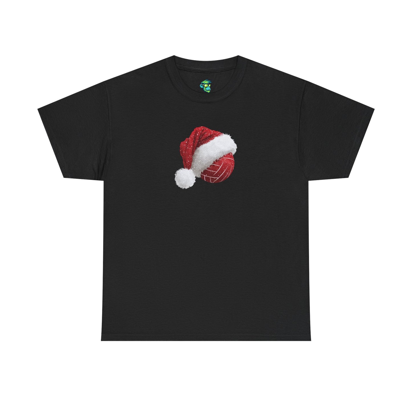 Volleyball Santa Hat Unisex Heavy Cotton Tee