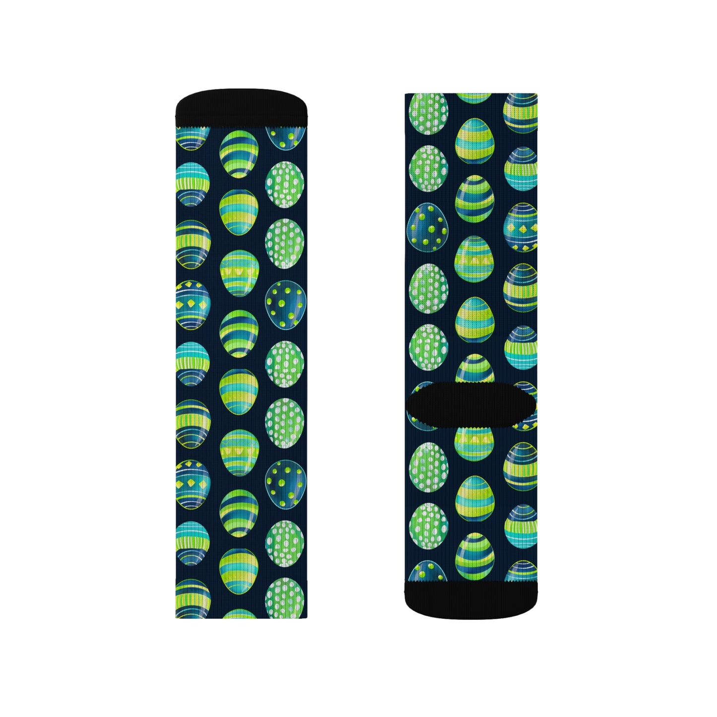 Easter Collection Breatheable Moisture Wicking Performance Printed Fashion Sublimation Socks