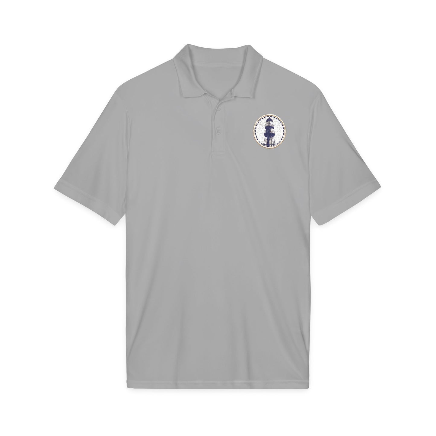Surfache Performance Polo with Nautical Compass Logo — Embroidered Sailing Crew Shirt