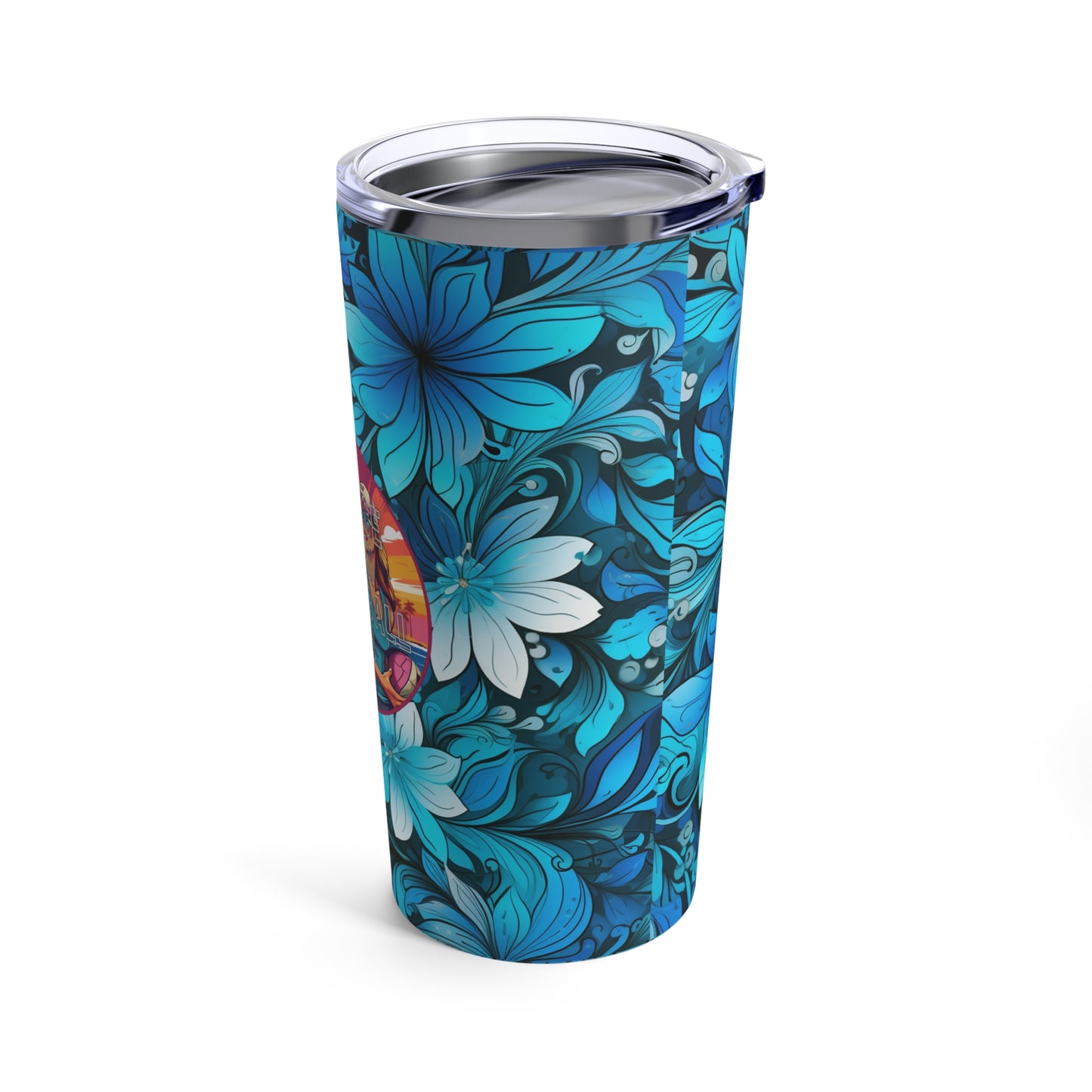 Surface Beach Volleyball Club Floral Logo Tumbler 20oz Sip and Chill Collection