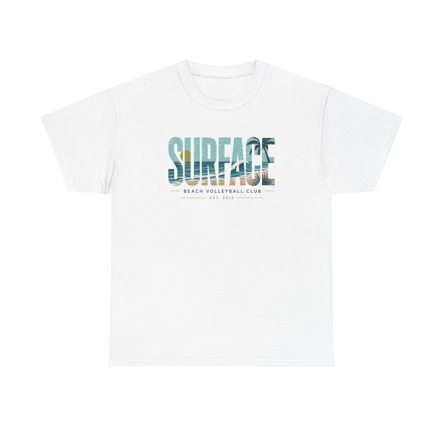 Surface Beach Volleyball Club T-Shirt — Coastal Surf Graphic Tee