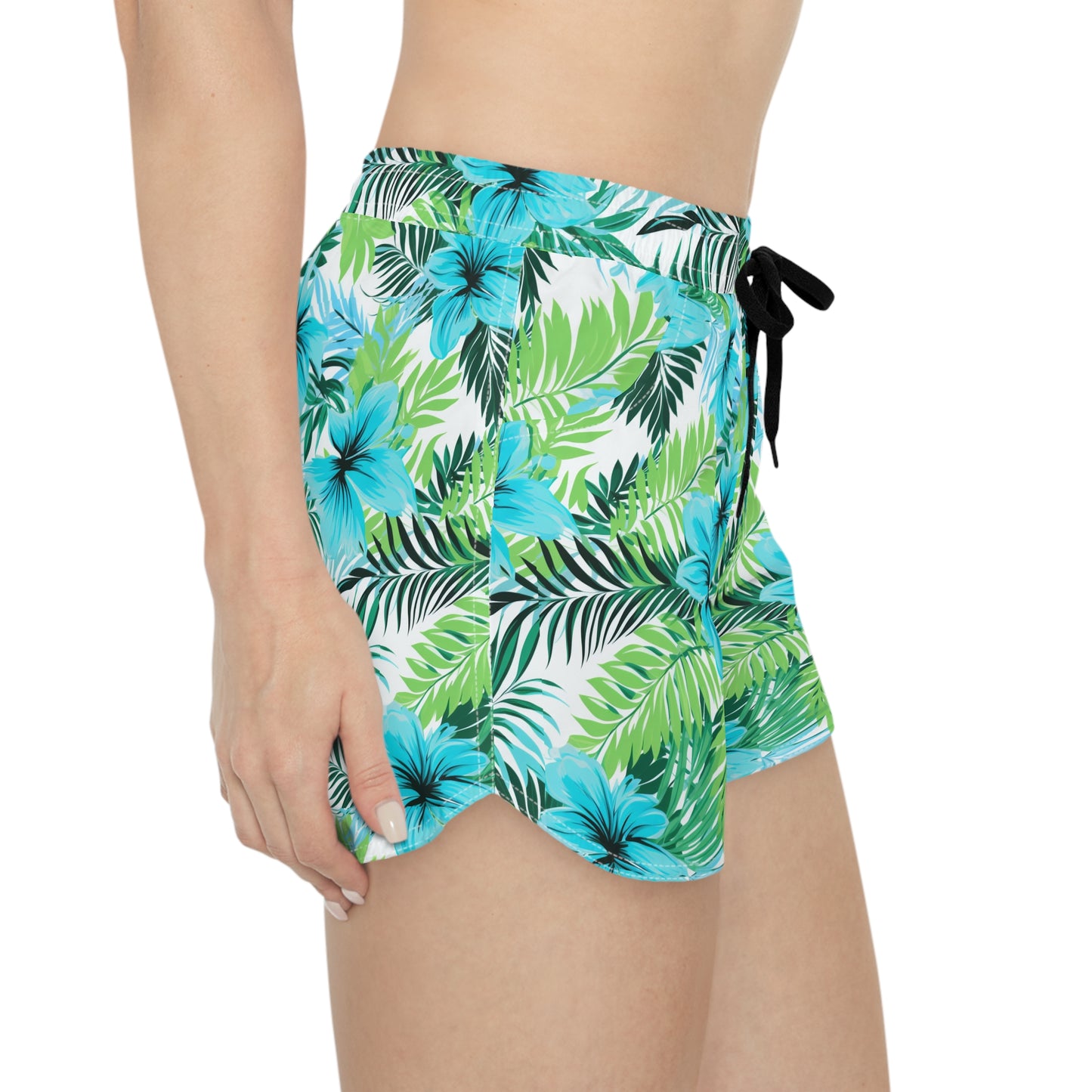 Surface Beach Volleyball Club Floral Logo Cover Up Women's Casual Shorts (AOP)