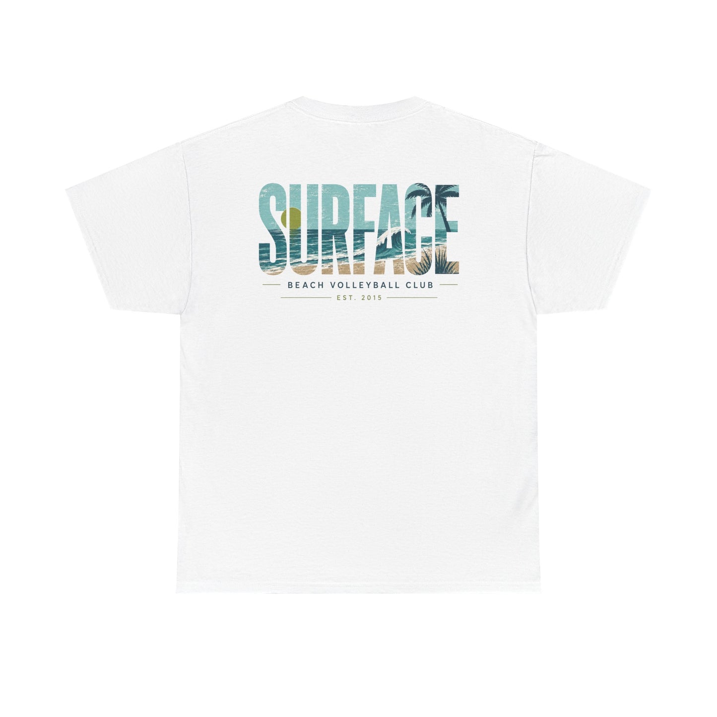 Surface Beach Volleyball Club T-Shirt — Coastal Surf Graphic Tee