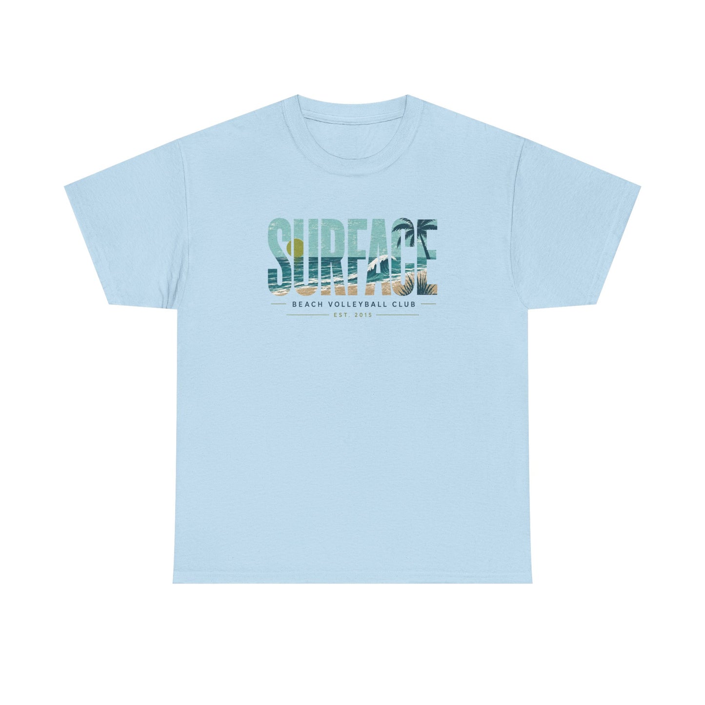 Surface Beach Volleyball Club T-Shirt — Coastal Surf Graphic Tee