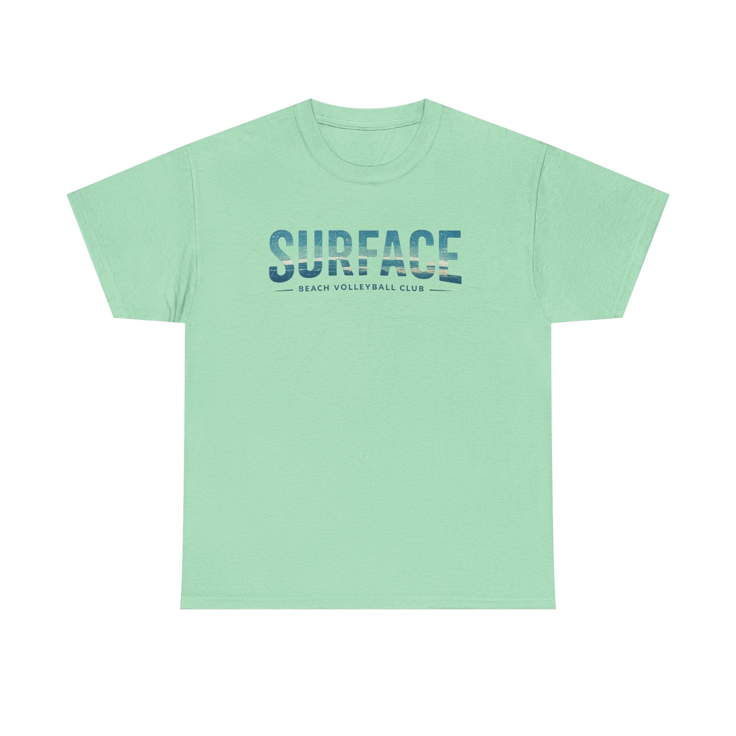 Surface Beach Club T-Shirt — Vintage Palm & Wave Logo Tee