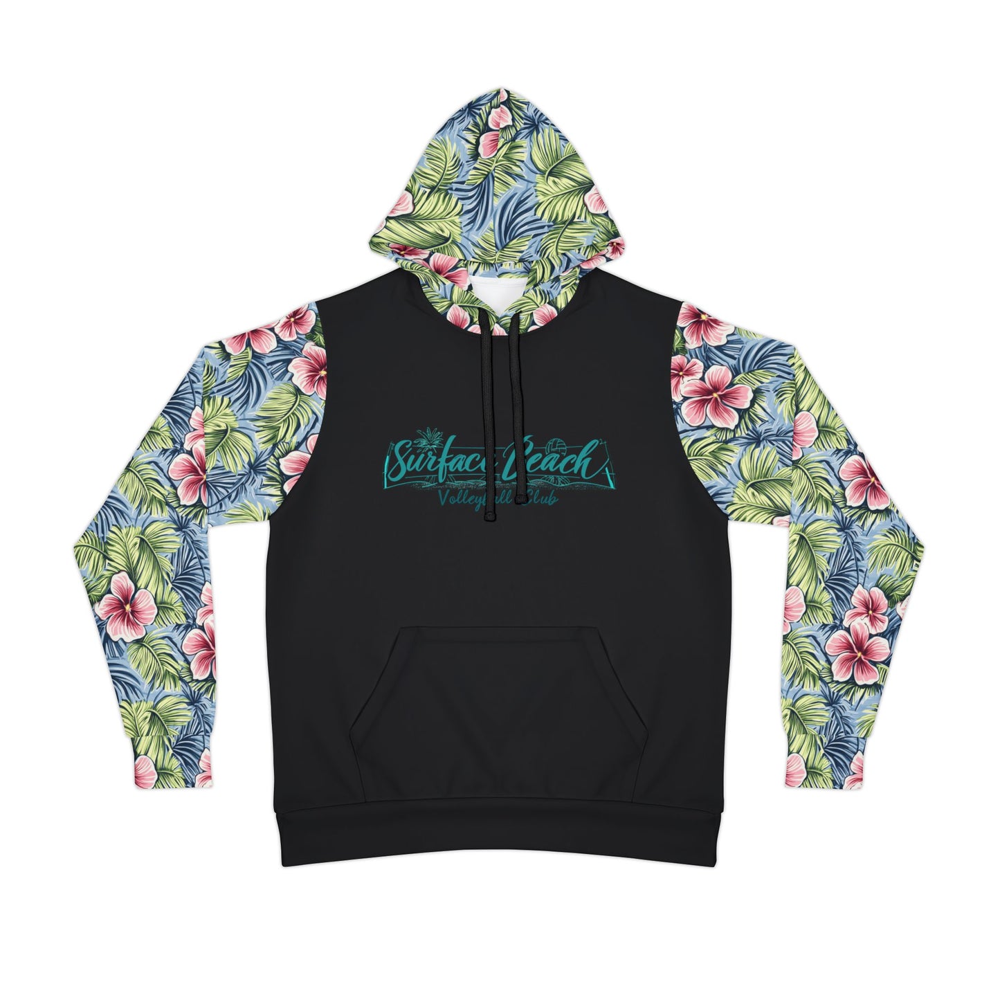 Surface Beach Volleyball Club Floral Sublimated Designer Athletic Hoodie
