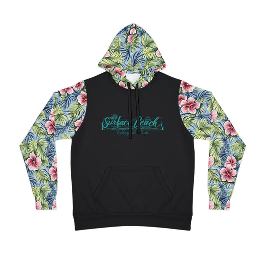 Surface Beach Volleyball Club Floral Sublimated Designer Athletic Hoodie