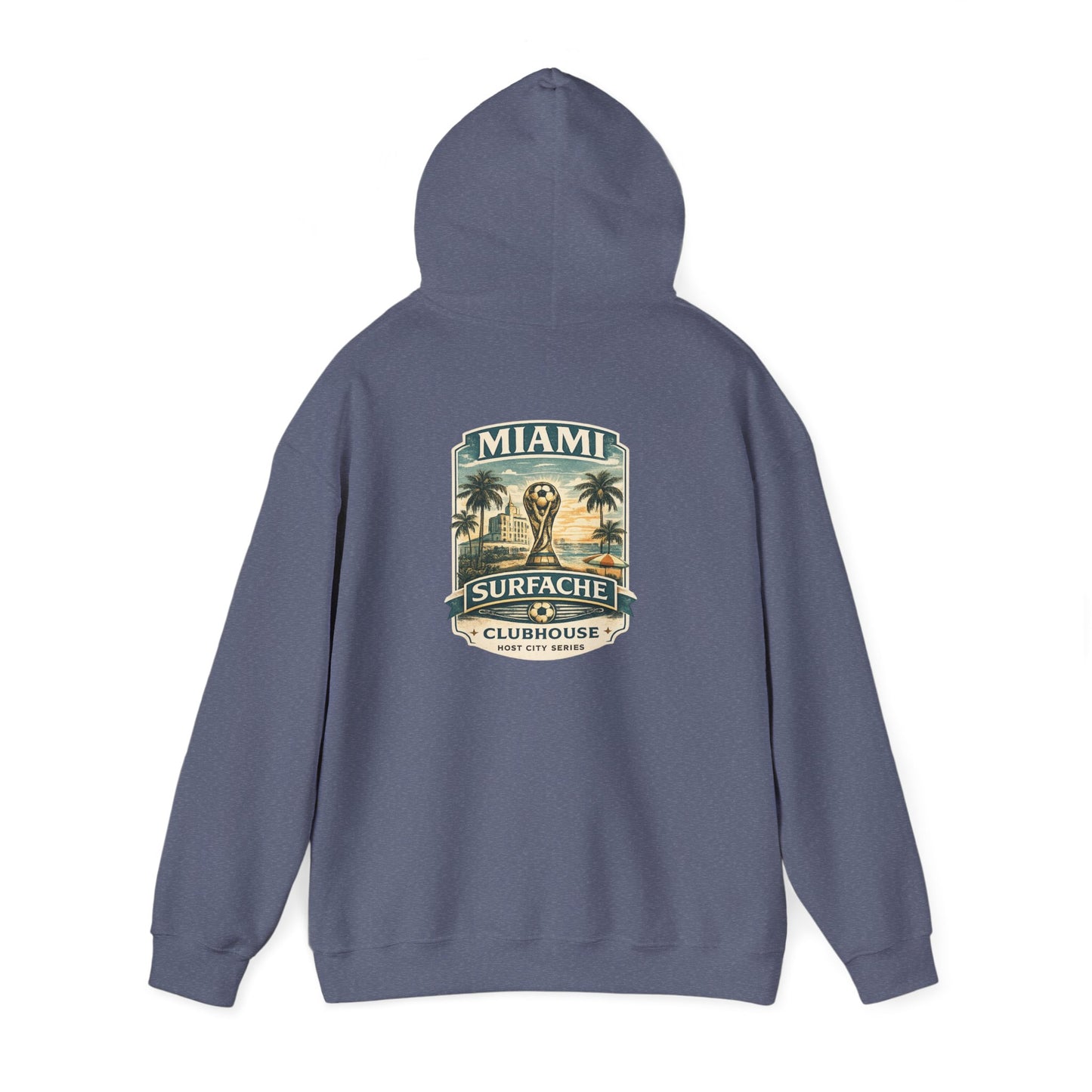Surfache Hoodie — Miami Vintage Surf Club Logo Hooded Sweatshirt