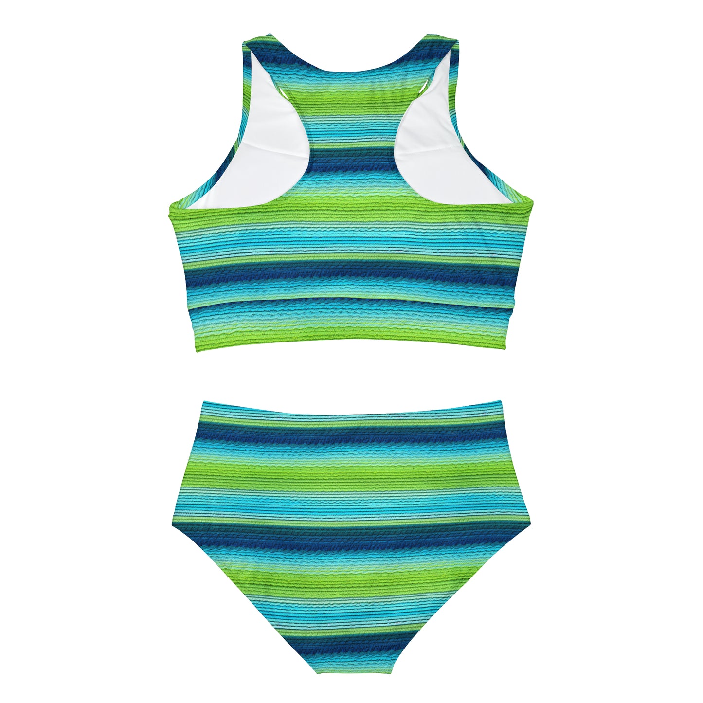 Surface Beach Volleyball Club Neon Palm Sporty Bikini Set