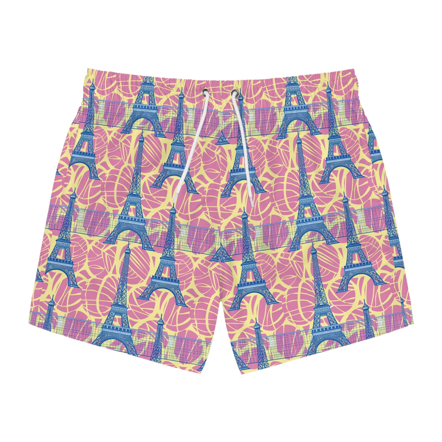 Paris Olympics Inspired Surface Beach Volleyball Club Modern Swim Trunks