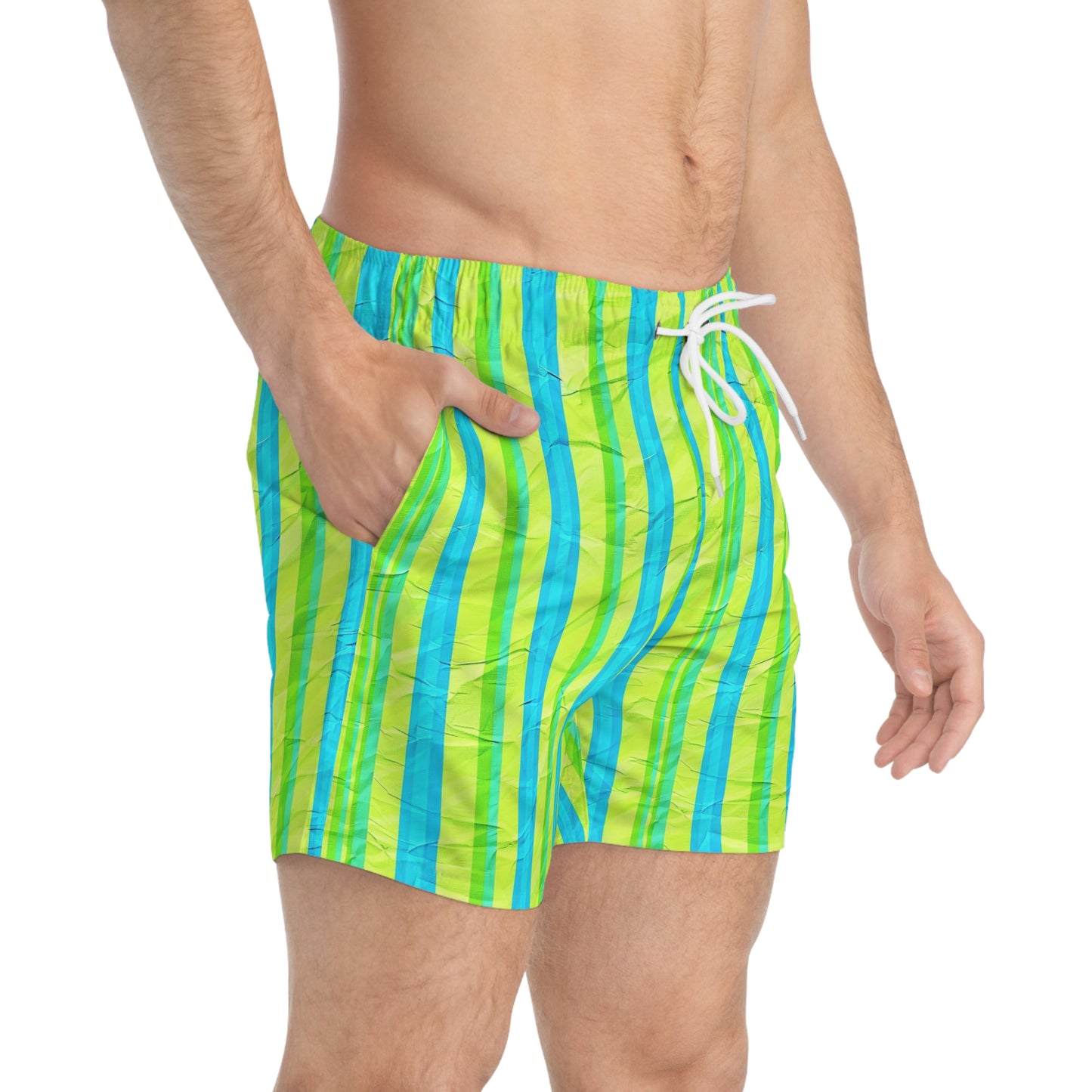 Surface Beach Volleyball Club Striped Modern Swim Trunks