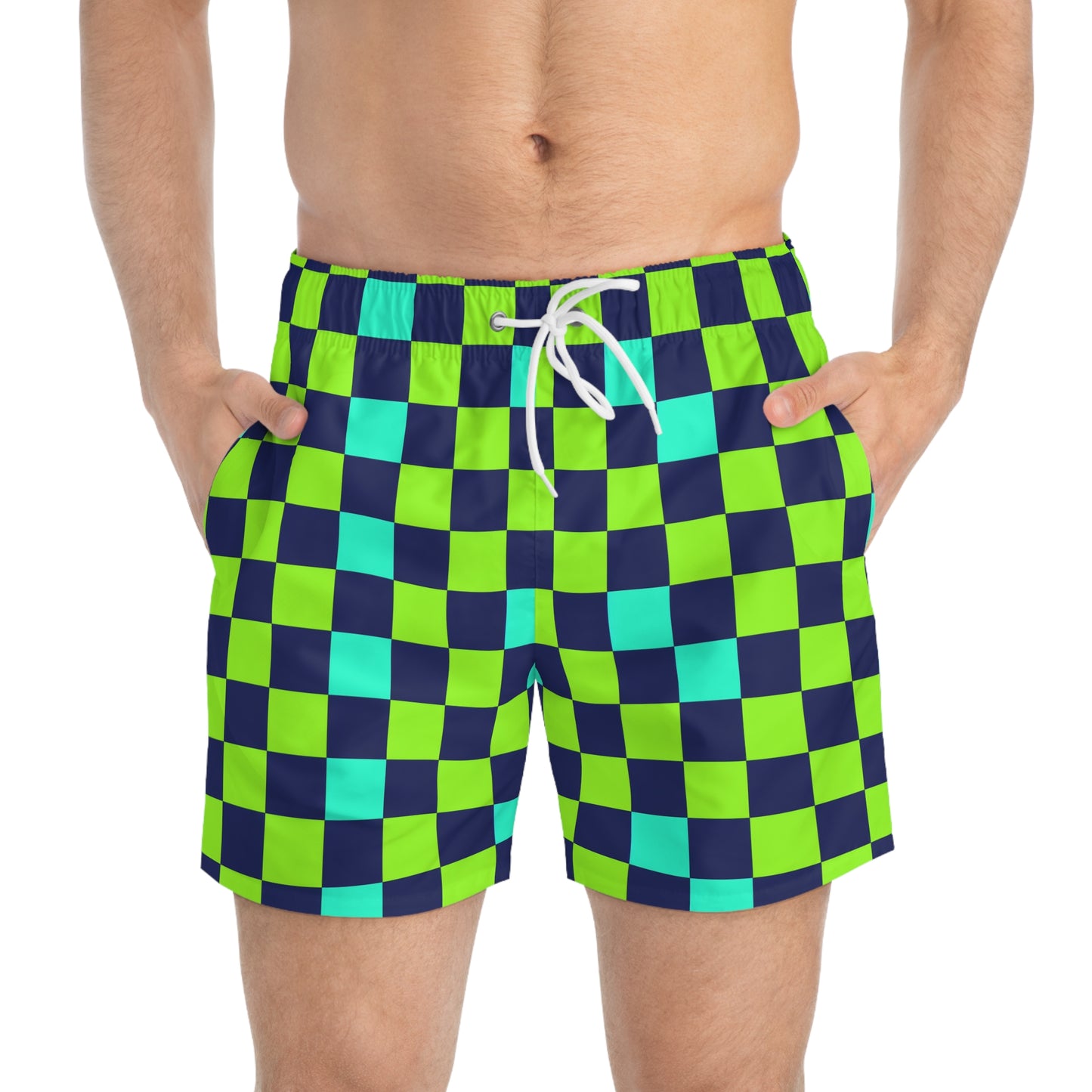 Checkerboard Moda Urbano Modern Swim Trunk Volleys