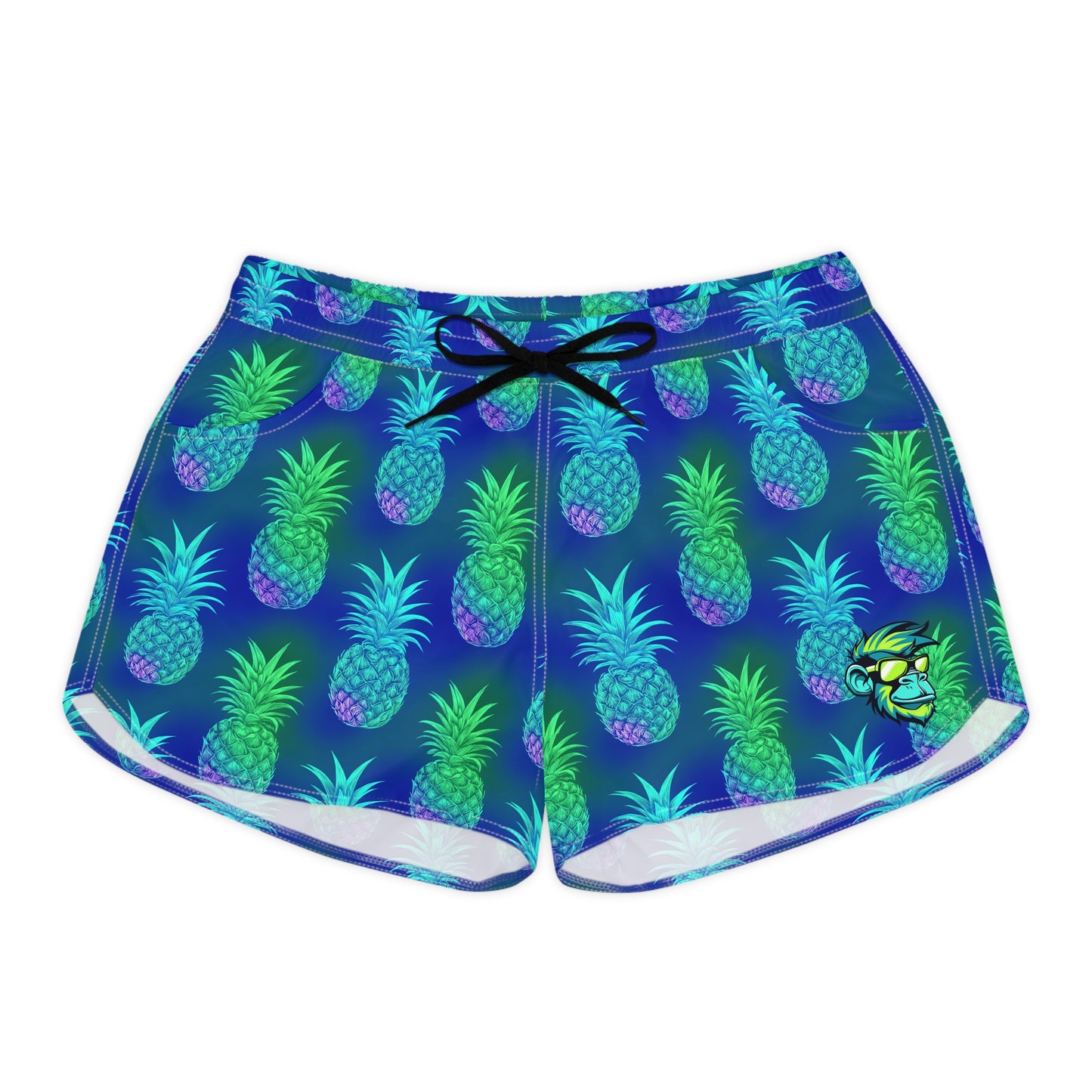 Mascot Surface Beach Volleyball Club Floral Logo Cover Up Women's Casual Shorts (AOP)