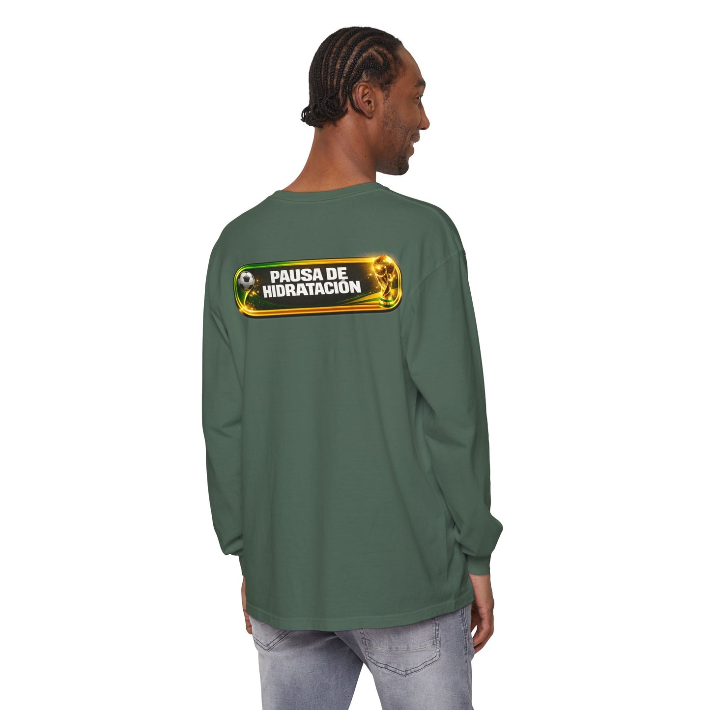 Surfache World Cup Soccer Long Sleeve Tee — "Surface" Front & "Pausa de Hidratación" Back