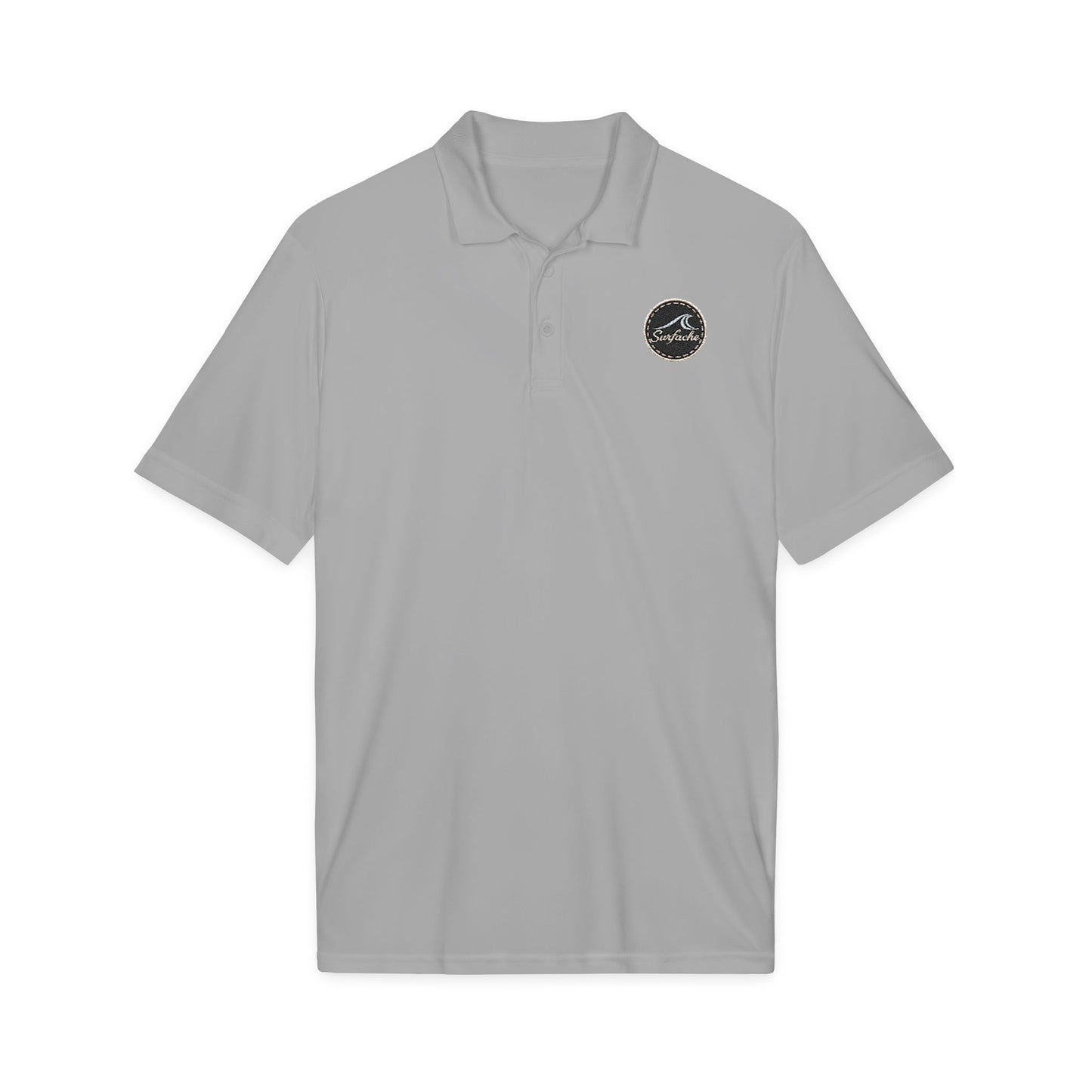 Surfache Embroidered Surf Wave Polo — Men's Performance Golf & Work Shirt