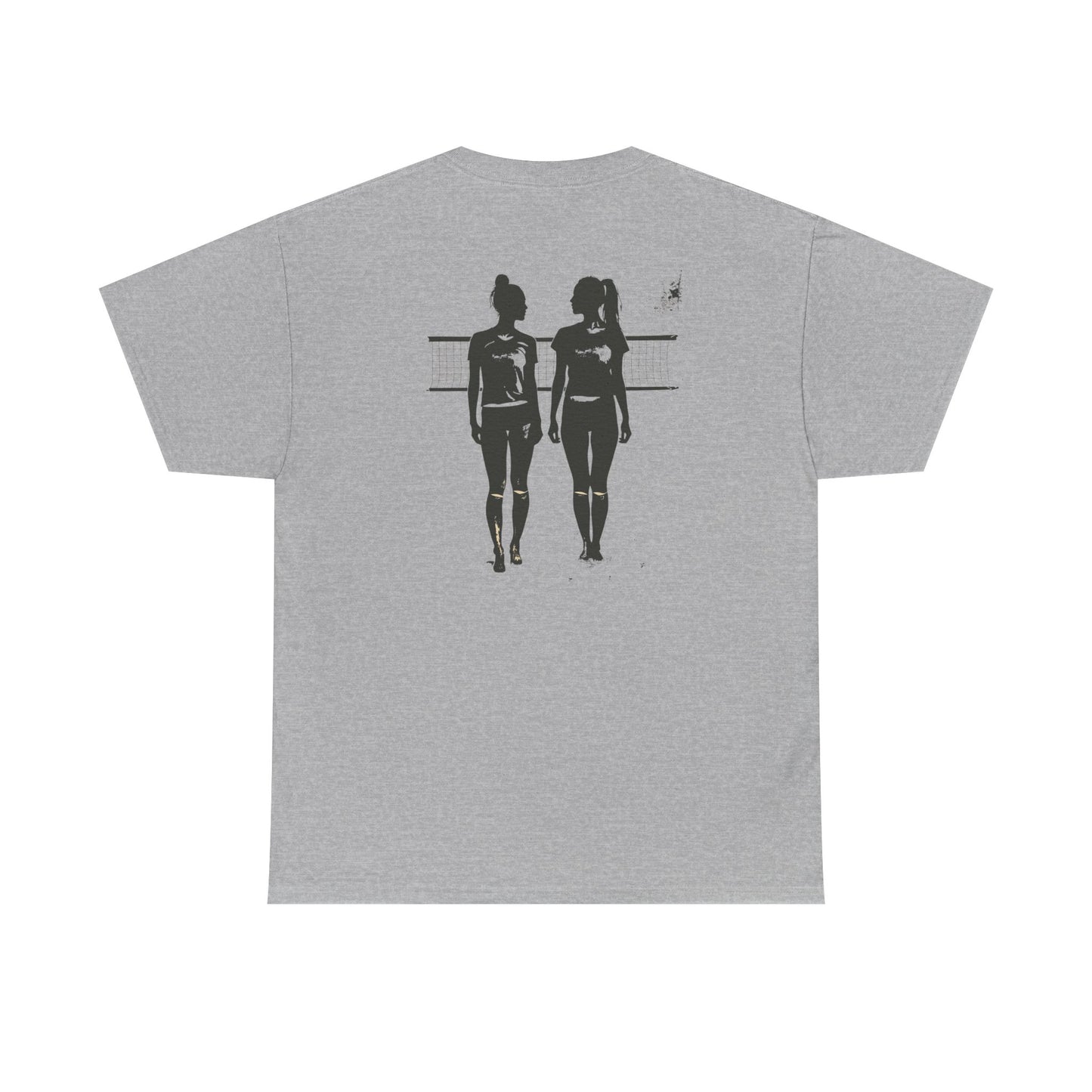 Beach Volleyball “Partners” Unisex Heavy Cotton Tee
