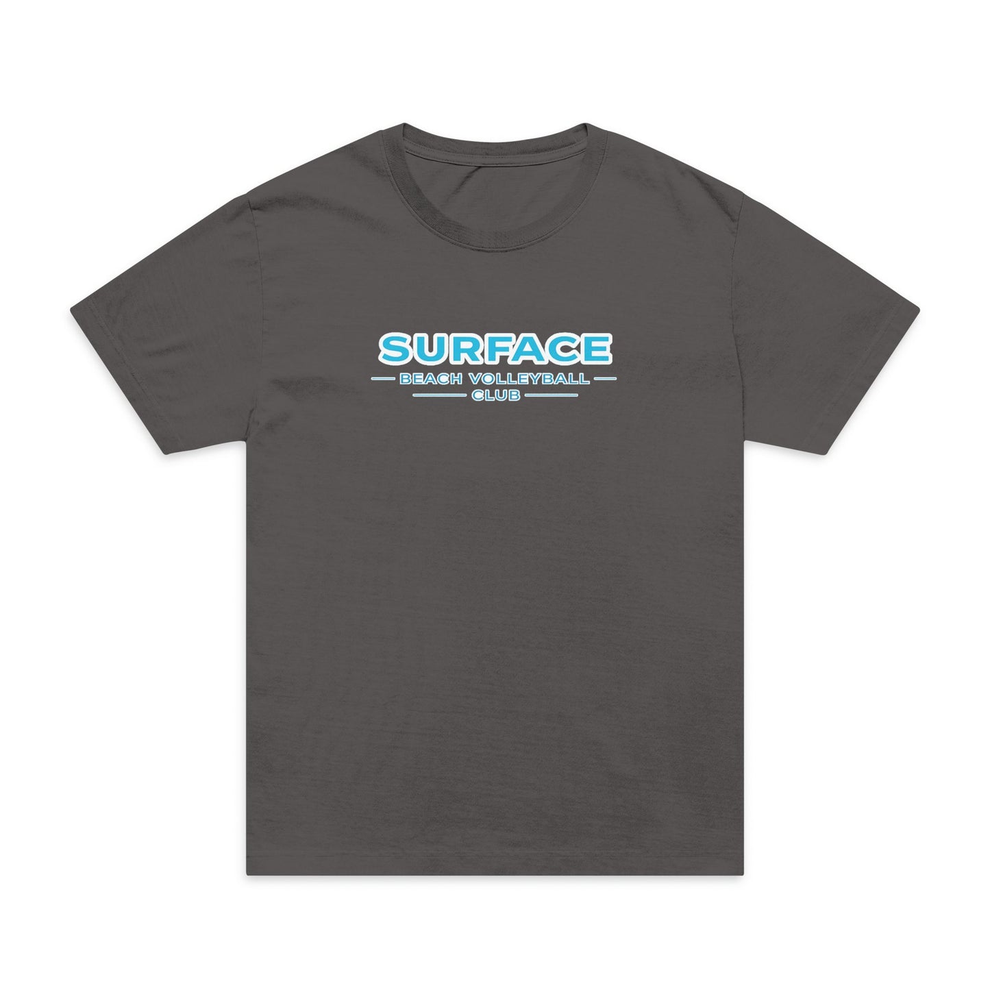 Surfaced Beach Graphic T‑Shirt — "SURFACE: Ocean & Lifestyle Co." Design
