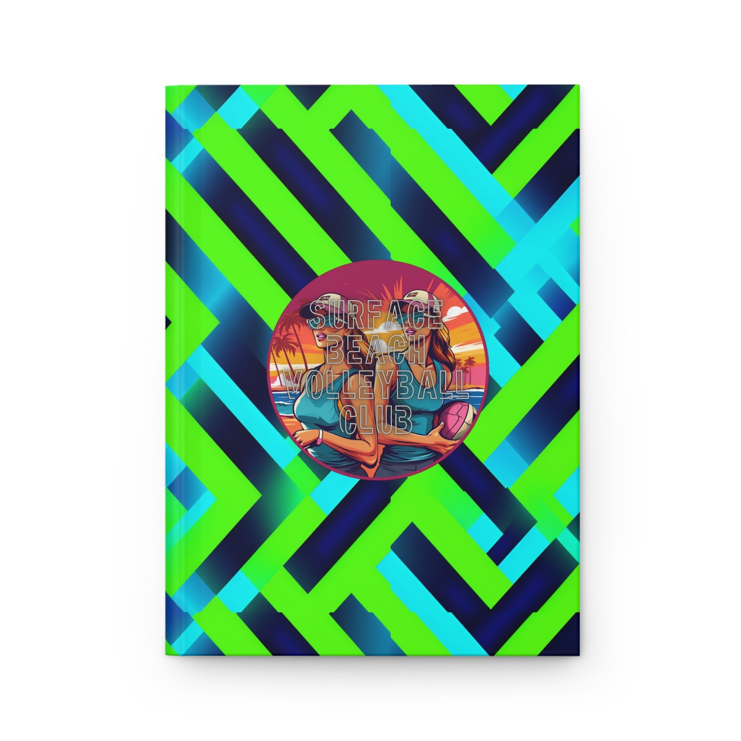 Surface Beach Volleyball Club Reflection Hardcover Journal Matte