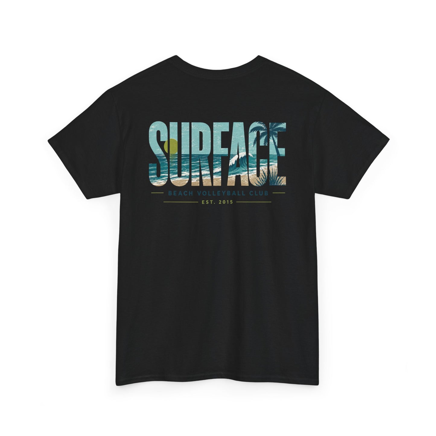 Surface Beach Volleyball Club T-Shirt — Coastal Surf Graphic Tee
