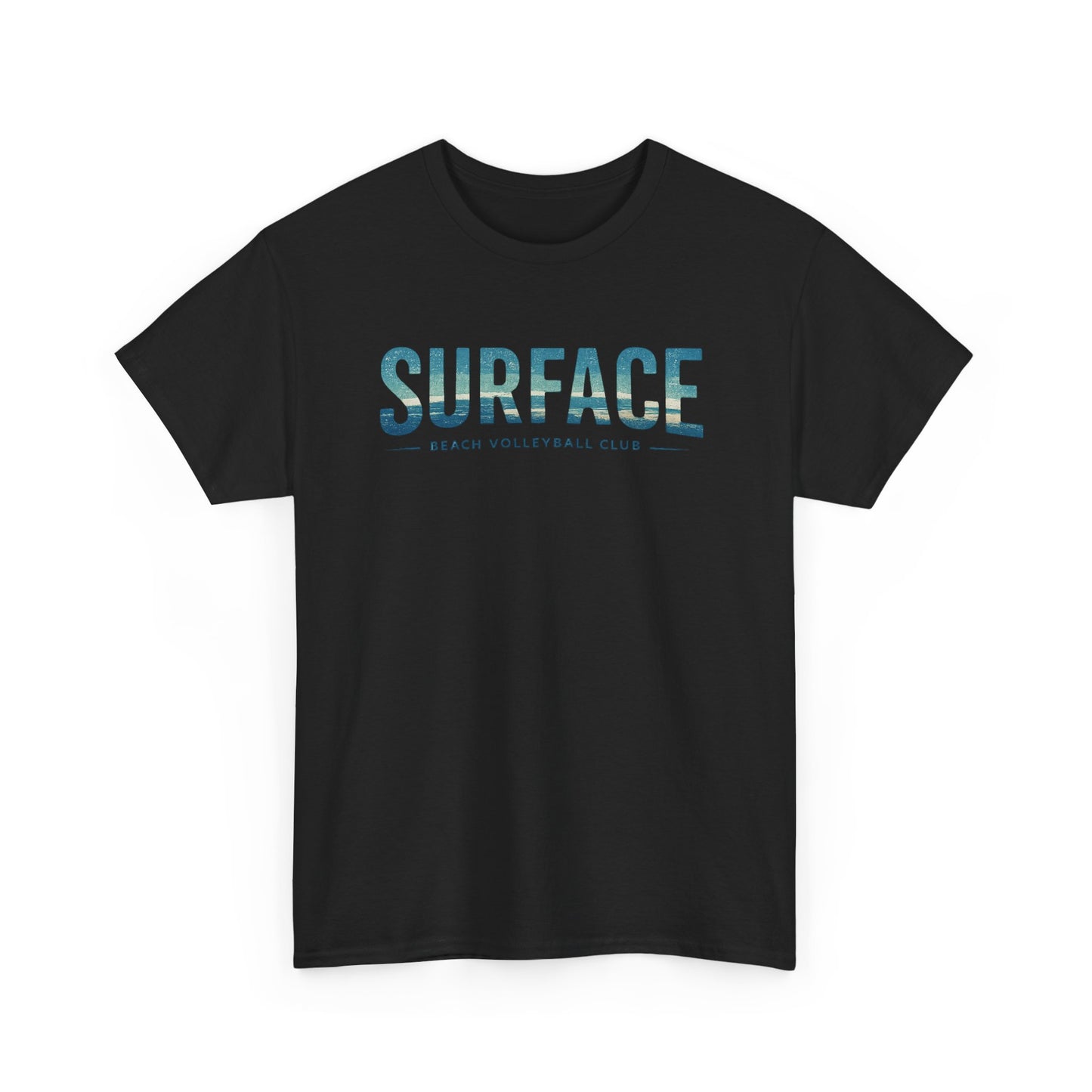 Surface Beach Club T-Shirt — Vintage Palm & Wave Logo Tee