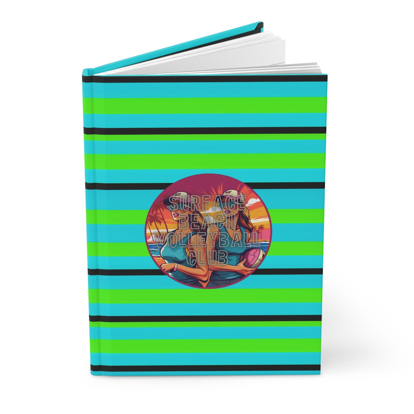 Surface Beach Volleyball Club Reflection Hardcover Journal Matte