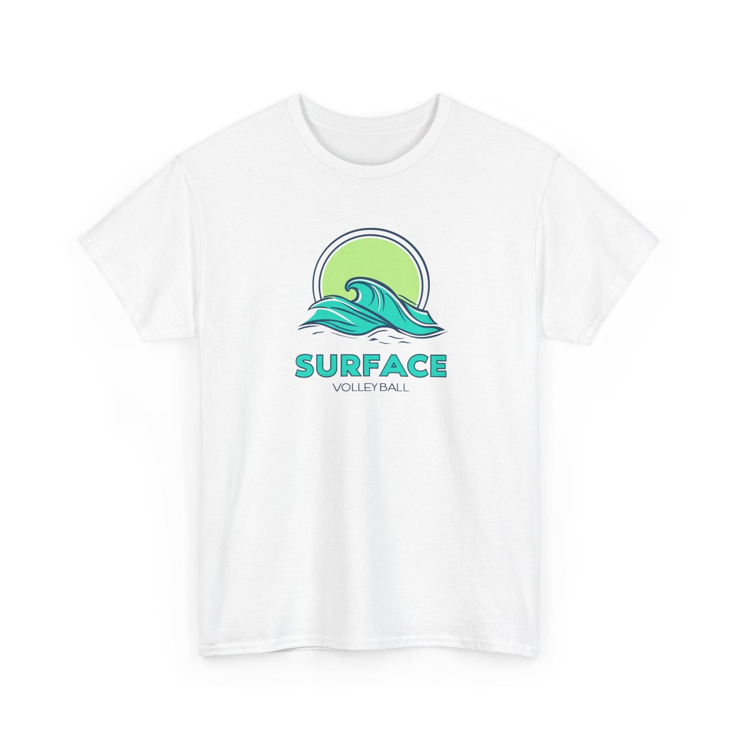 Surface Volleyball Tee — Retro Wave Surf Logo T‑Shirt