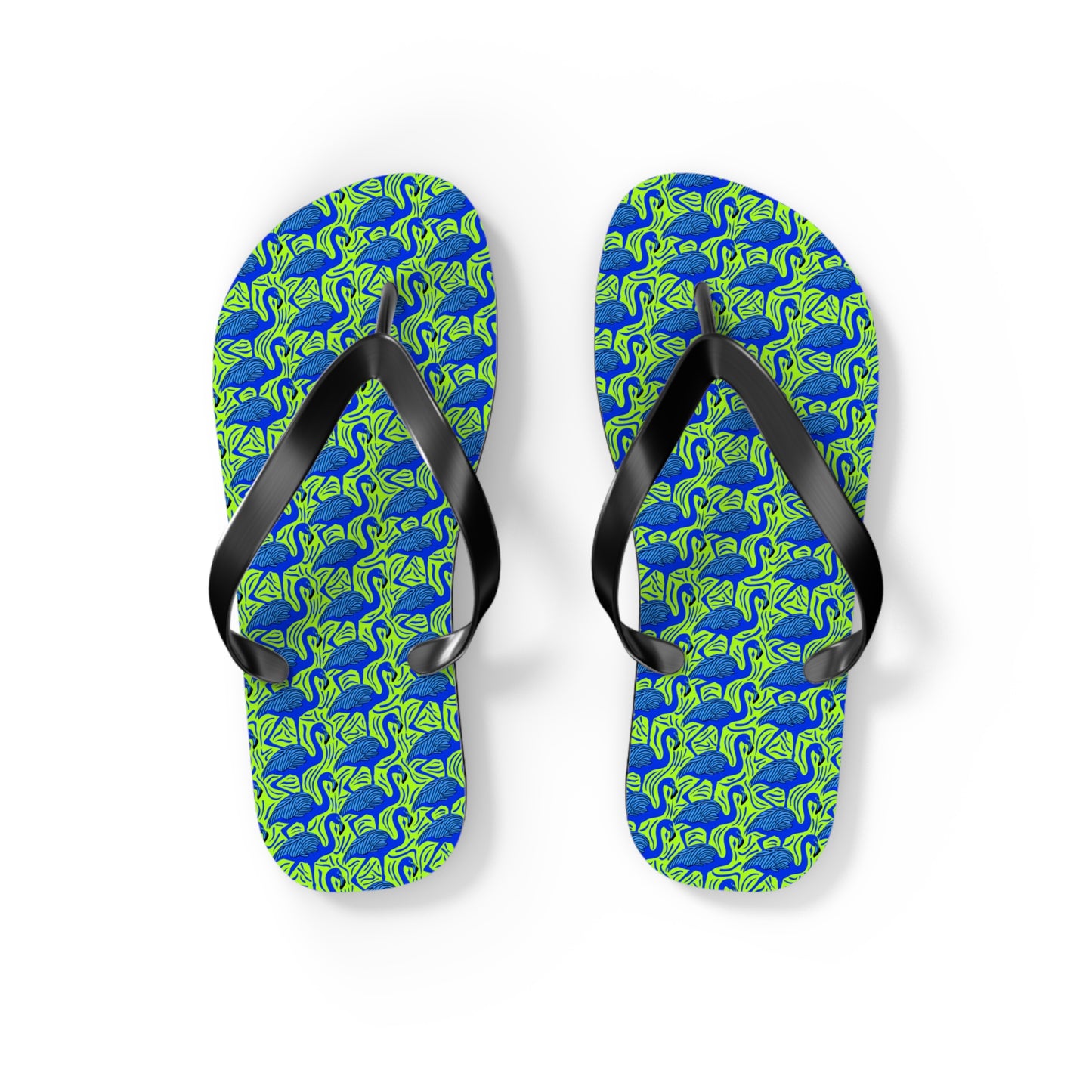 Flamingos Surface Beach Volleyball Club Designer Flip Flops