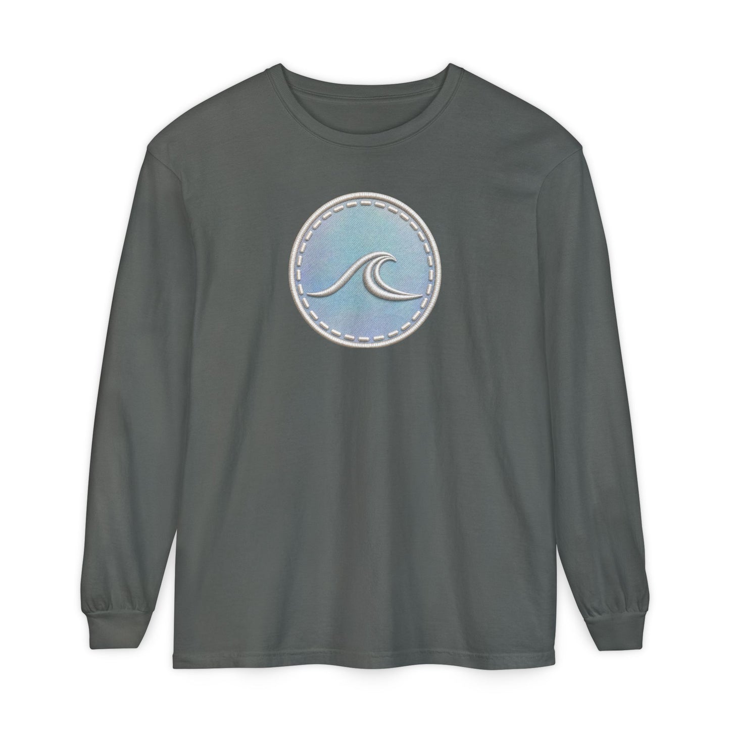 Surfache Opal Wave Icon Long Sleeve Tee -Graphic T-Shirt
