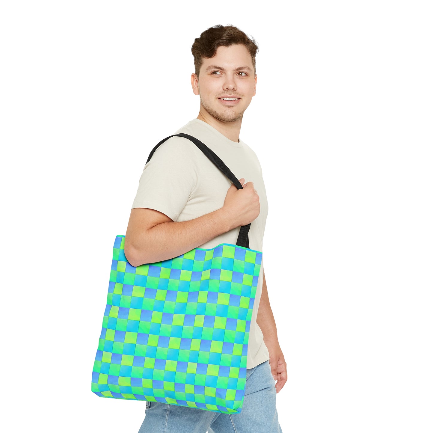 Moda Urbano Checkered Travel Tote Bag