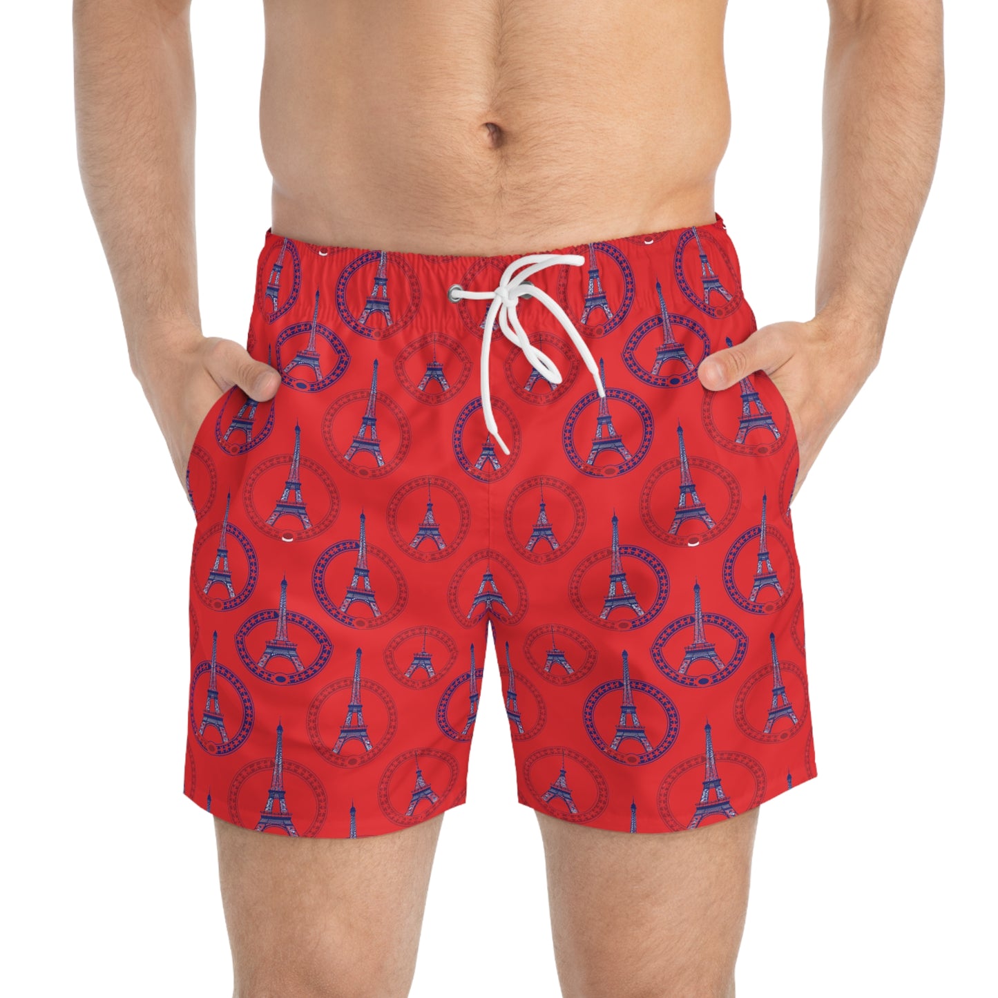 Paris Olympics Inspired Surface Beach Volleyball Club Modern Swim Trunks