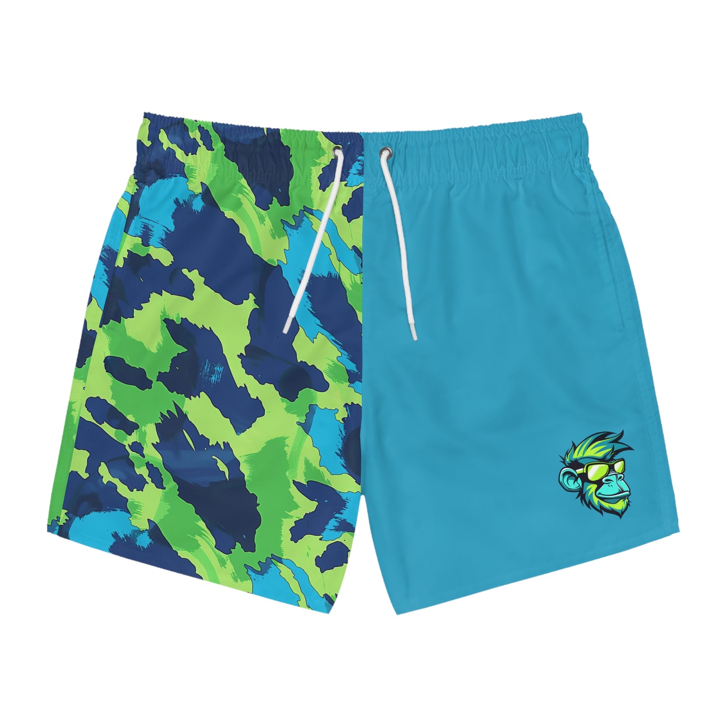 Mascot Surface Beach Volleyball Club Color Block Modern Swim Trunks