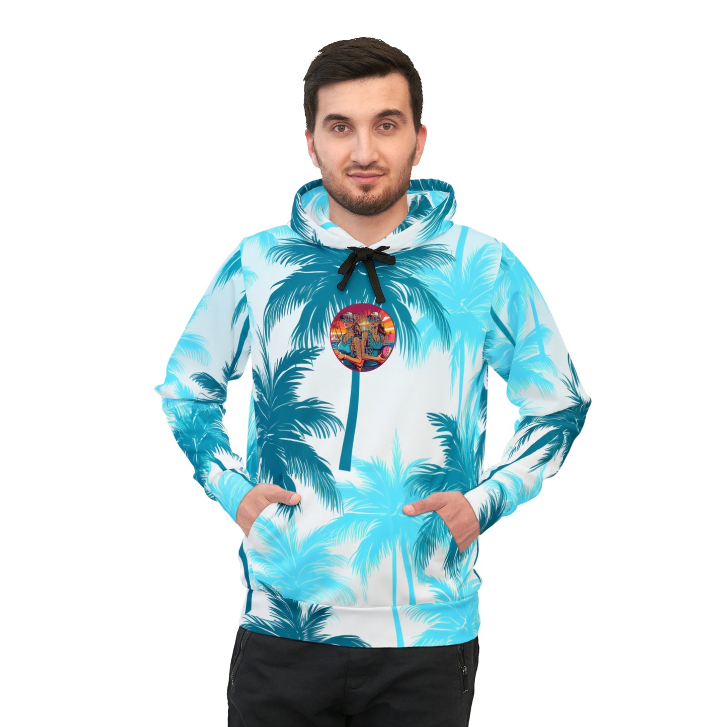 Surface Beach Volleyball Club Palm Tree Designer Athletic Sublimated Hoodie