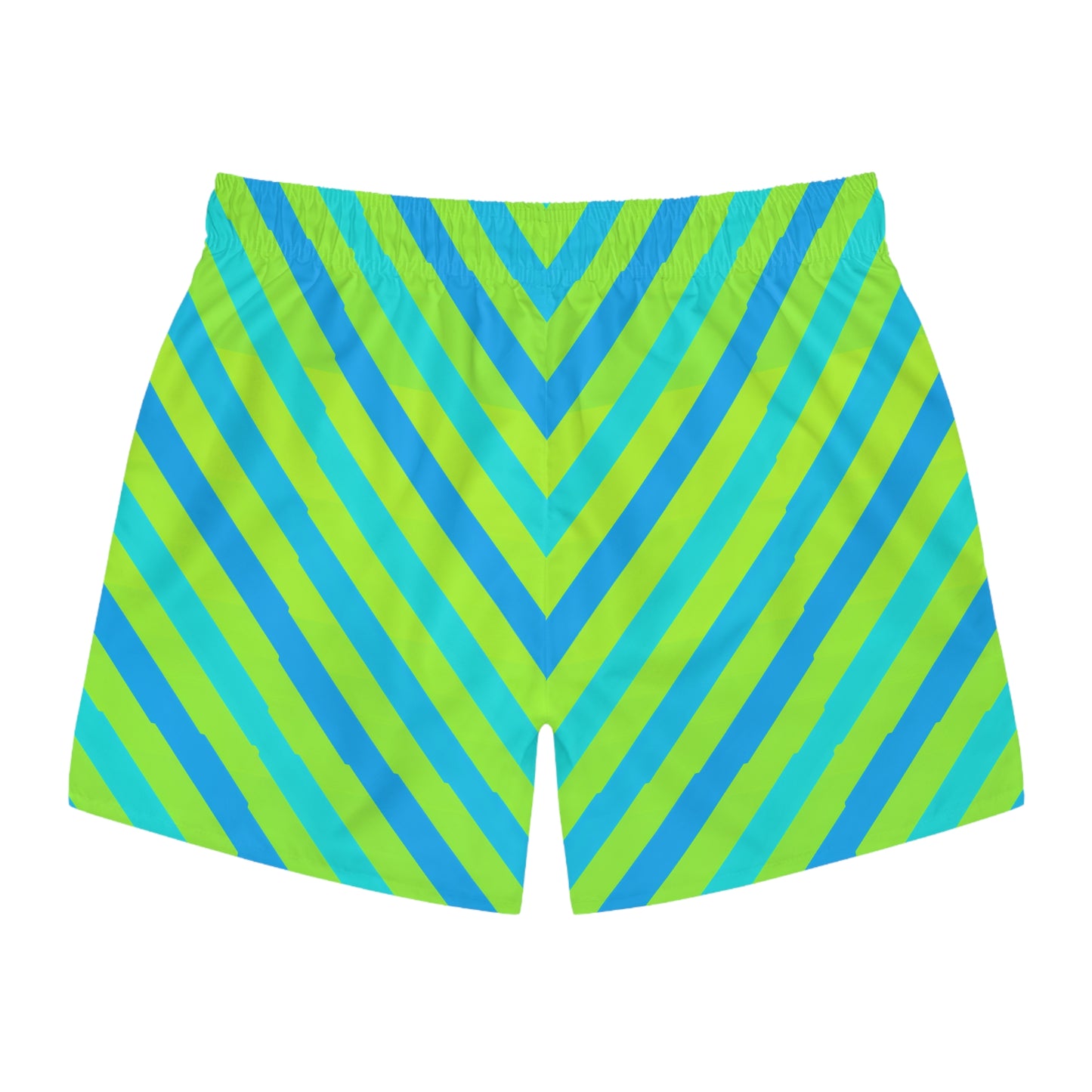 Moda Urbano Striped Modern Swim Trunk Volleys