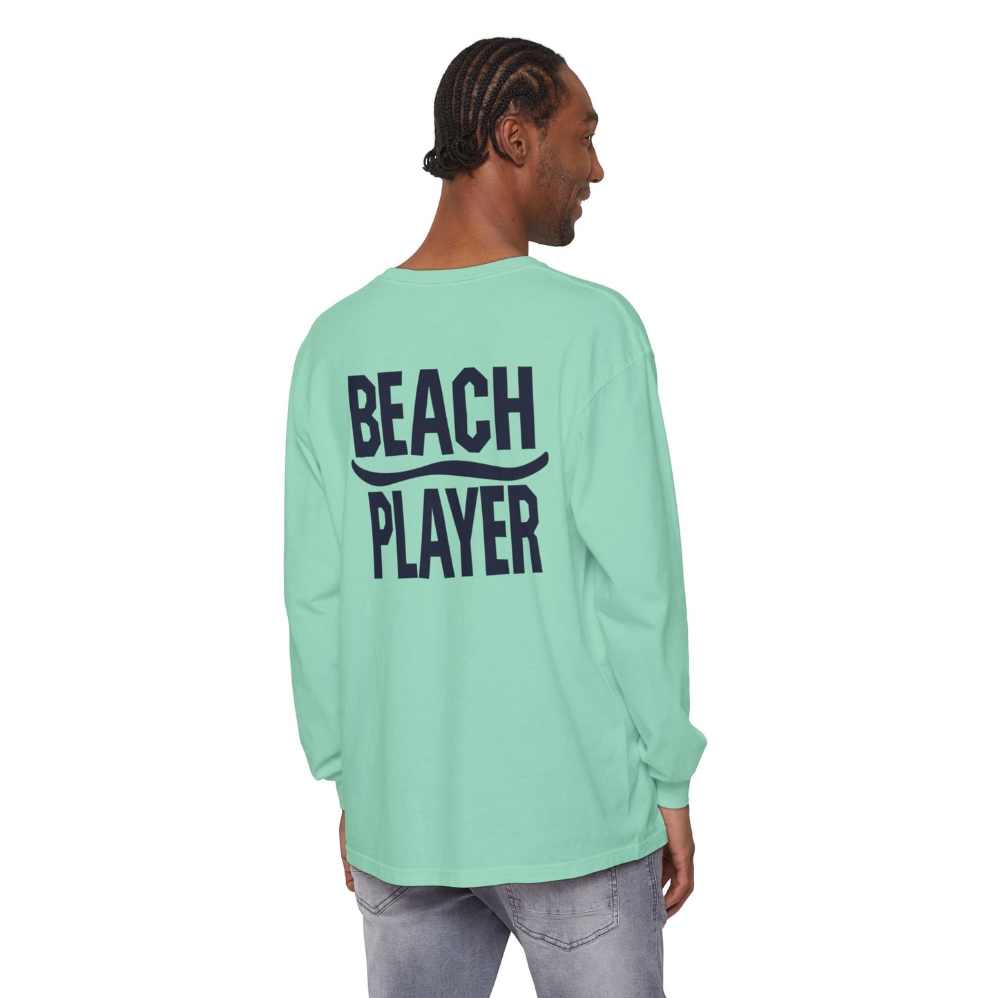 Surface Beach Volleyball Club Long Sleeve Tee — "Beach Player" Back Print