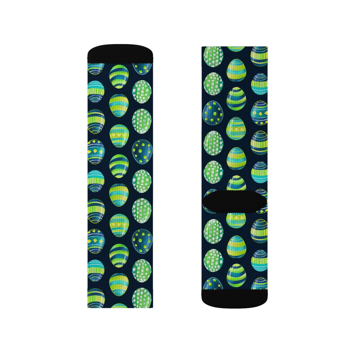 Easter Collection Breatheable Moisture Wicking Performance Printed Fashion Sublimation Socks