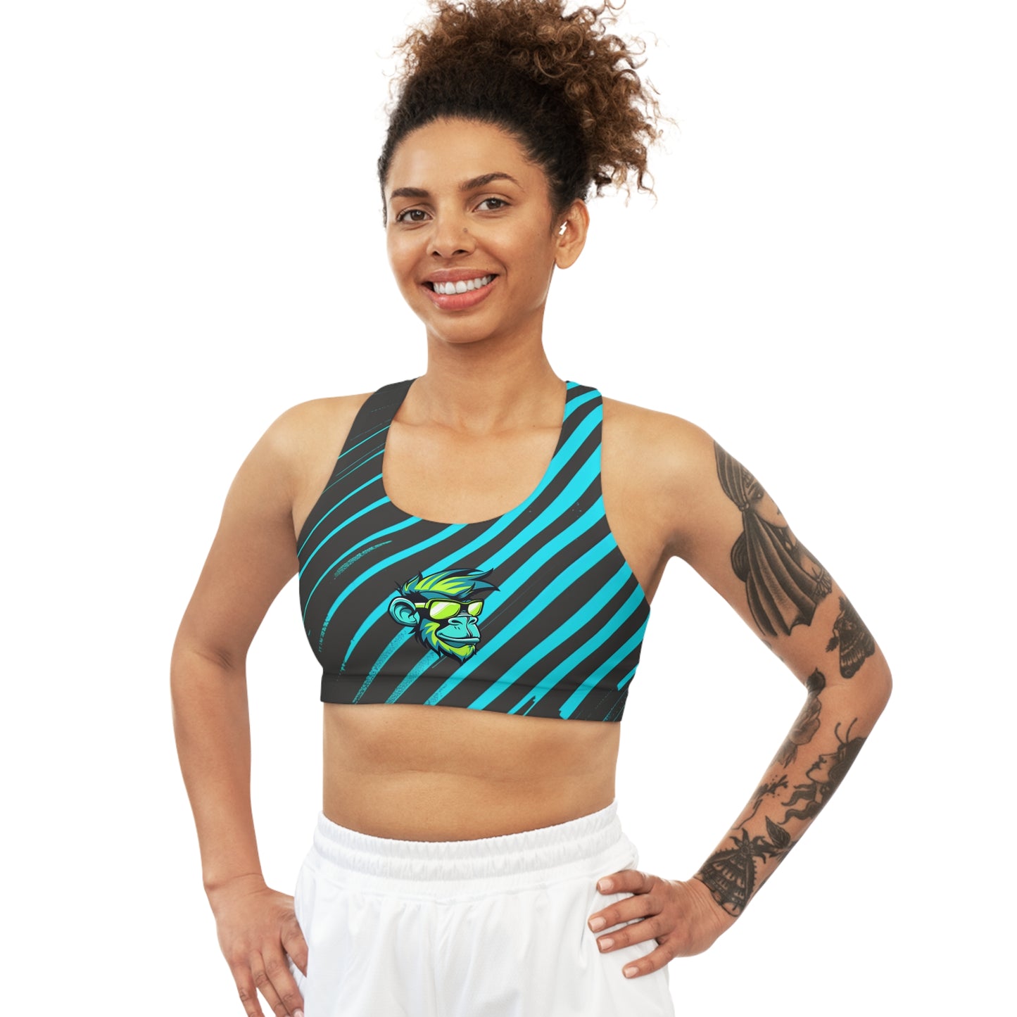 Mascot Surface Beach Volleyball Club Seamless Sports Bra (AOP)