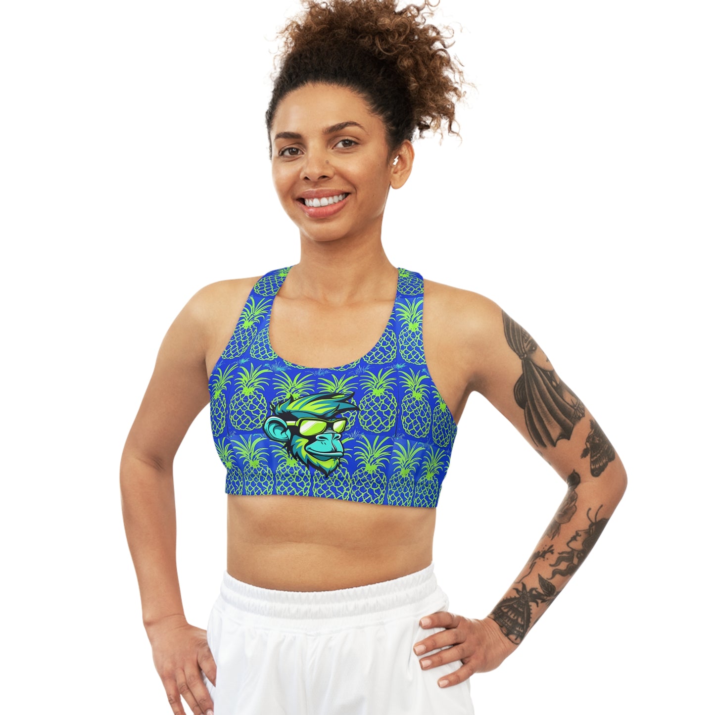 Mascot Surface Beach Volleyball Club Seamless Sports Bra (AOP)