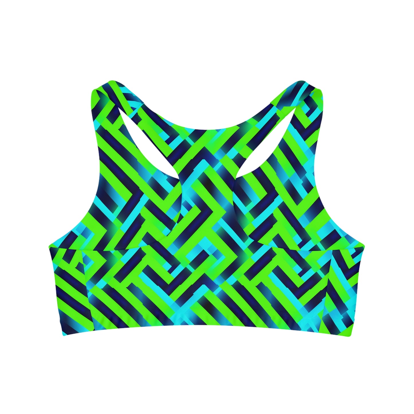 Surface Beach Volleyball Club Geometric Seamless Sports Bra (AOP)