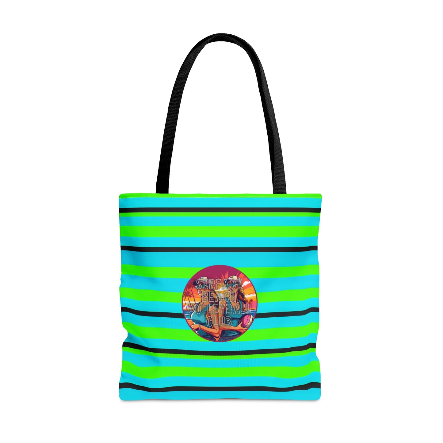 Surface Beach Volleyball Floral Logo Tote Bag (AOP)