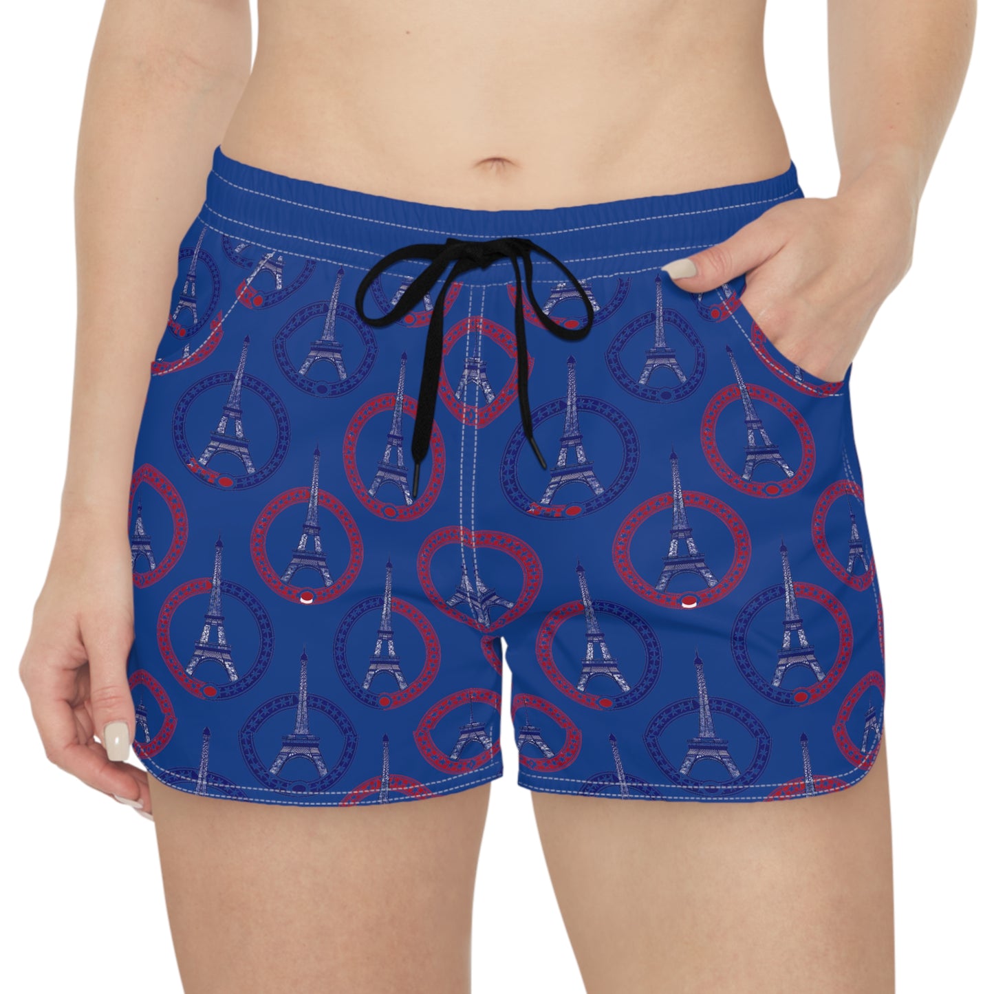 Paris Olympics Inspired Cover Up Women's Casual Shorts (AOP)