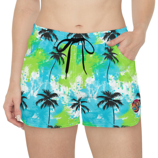 Surface Beach Volleyball Club Geometric Cover Up Women's Casual Shorts (AOP)