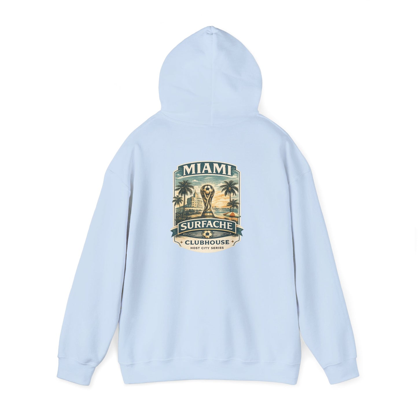 Surfache Hoodie — Miami Vintage Surf Club Logo Hooded Sweatshirt
