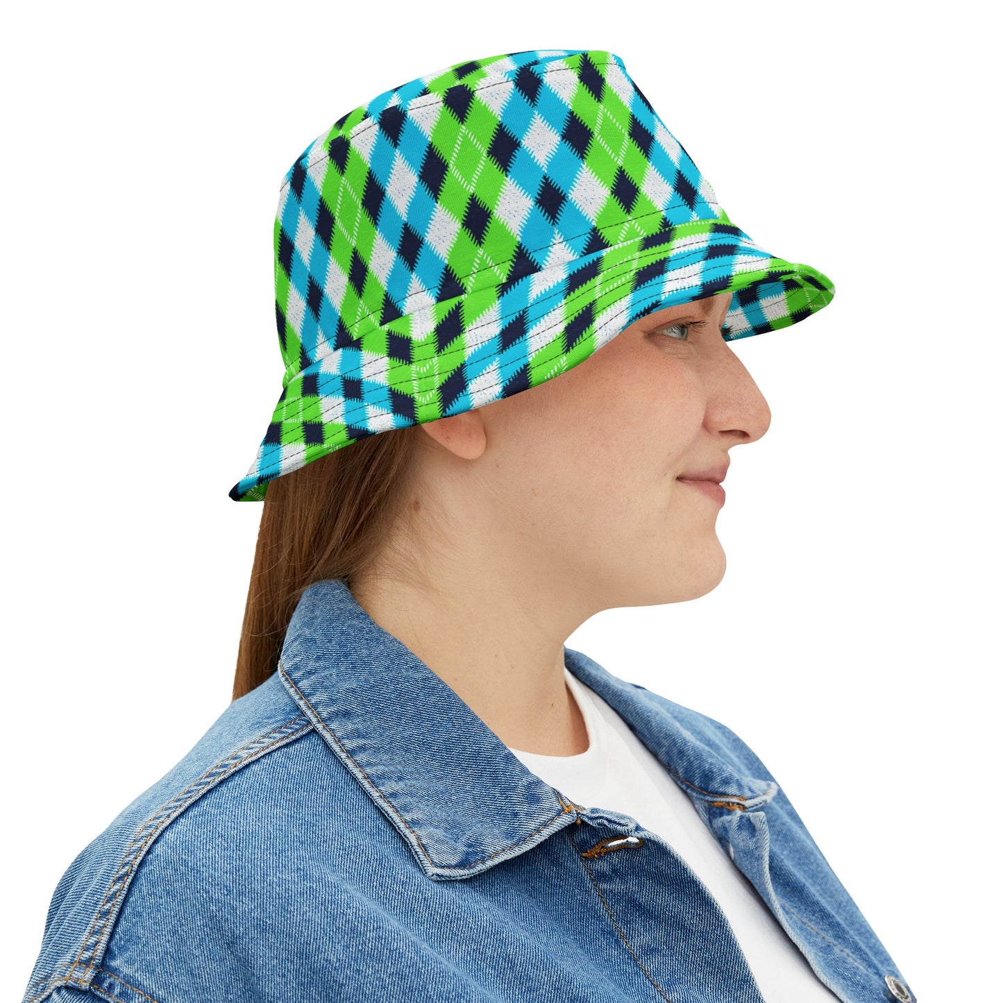 Moda Urbano Argyle Bucket Hat (AOP)