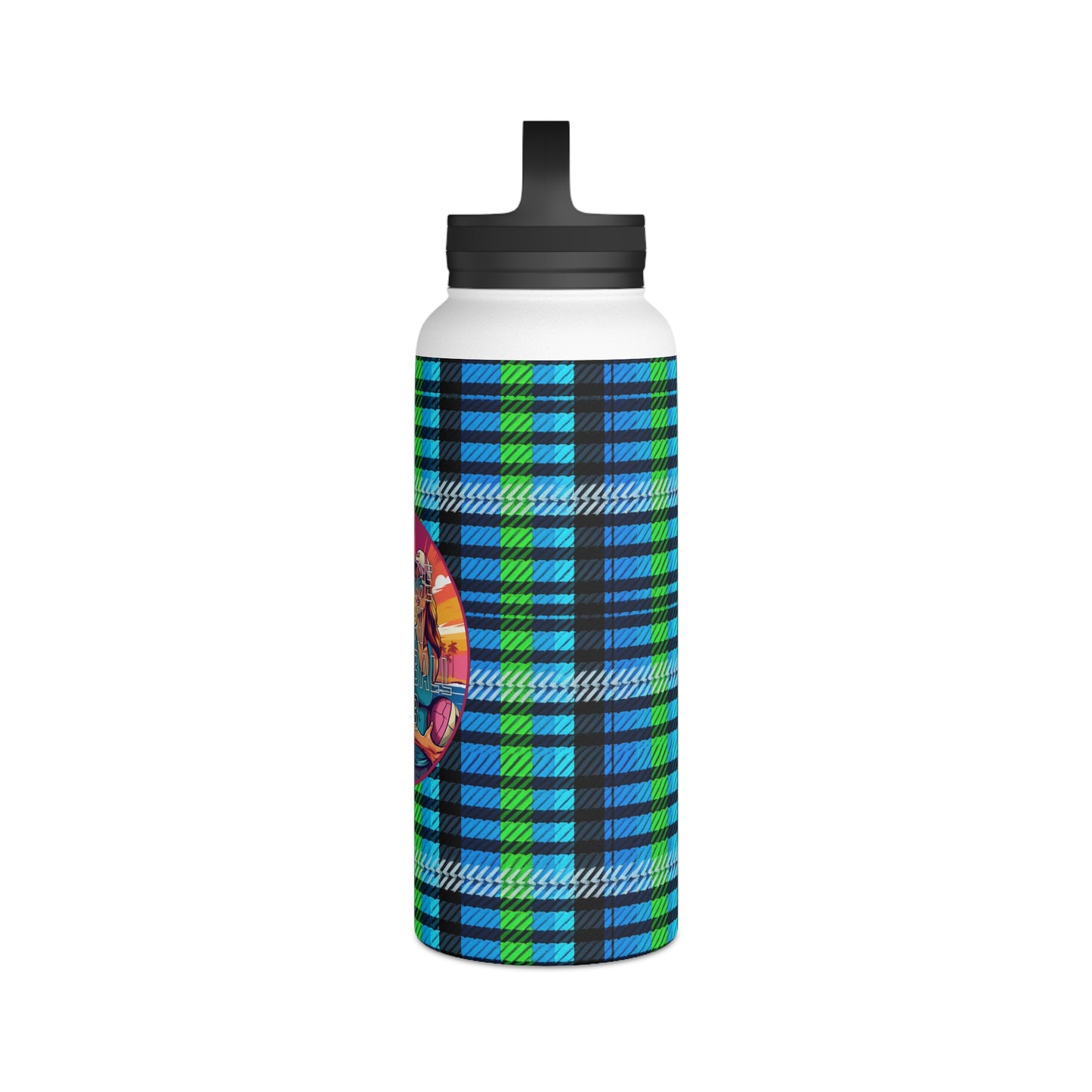 Surface Beach Volleyball Club Stainless Steel Water Bottle, Handle Lid