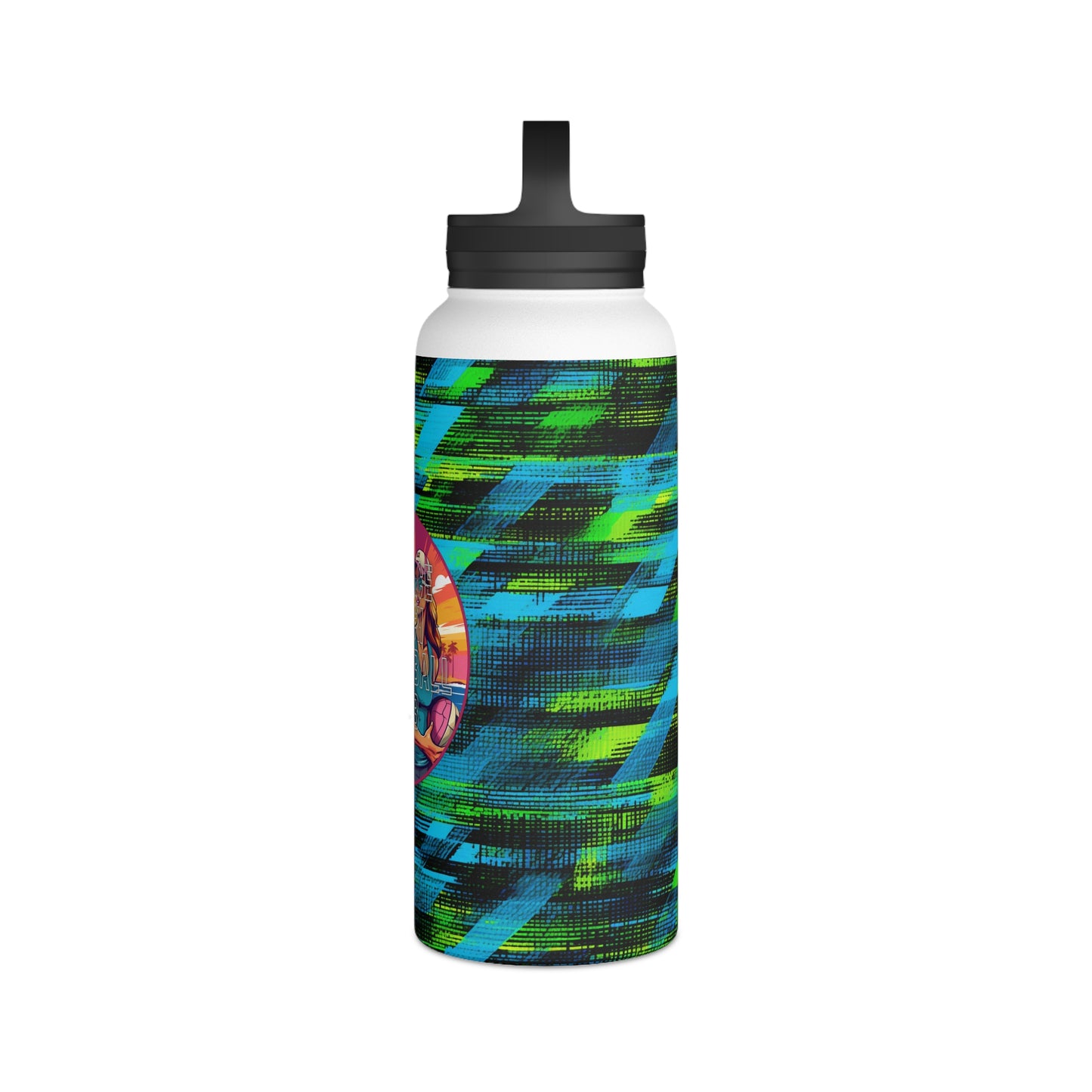 Surface Beach Volleyball Club Stainless Steel Water Bottle, Handle Lid