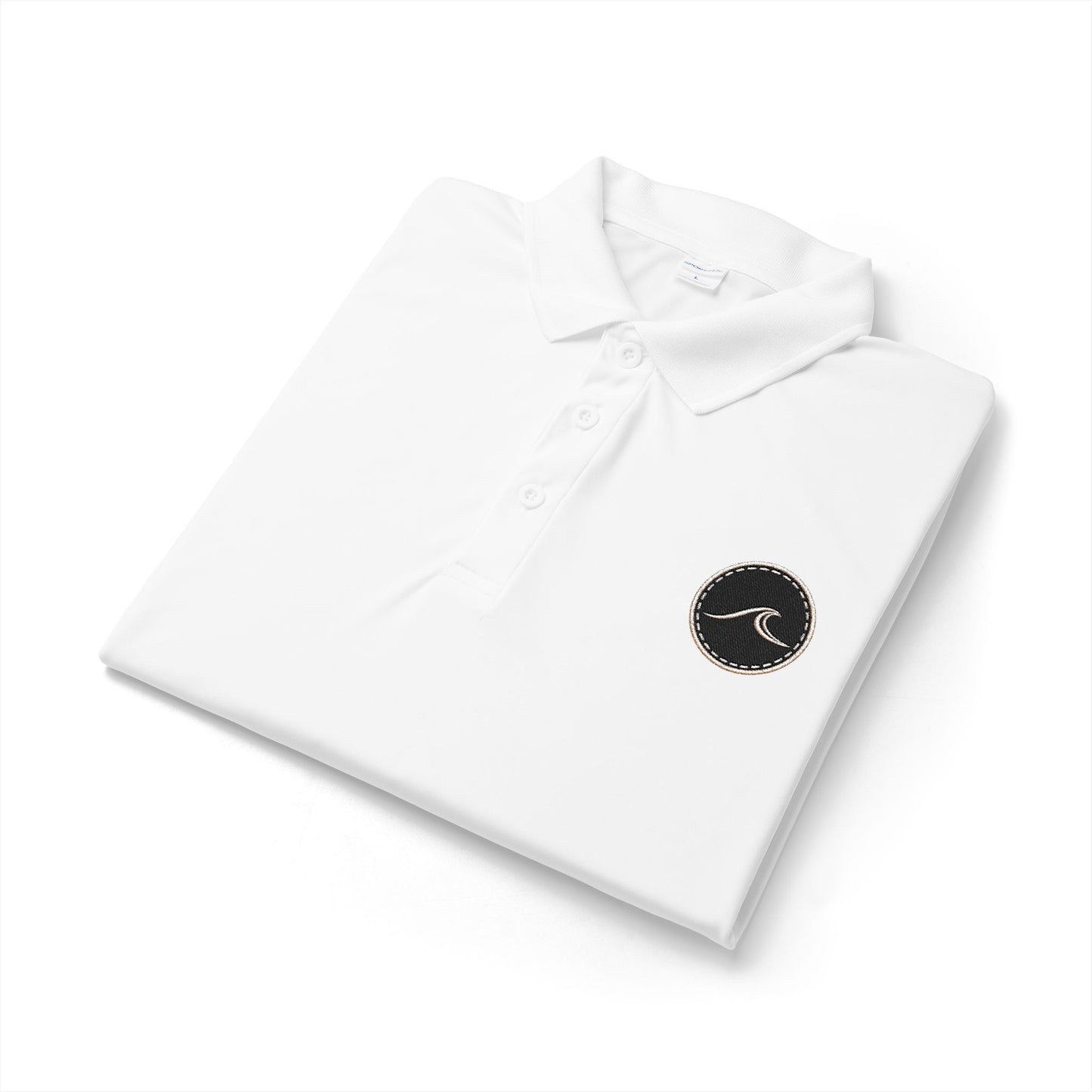 Surfache Men's Performance Polo with Wave Crest Logo — Moisture-Wicking Golf & Work Shirt